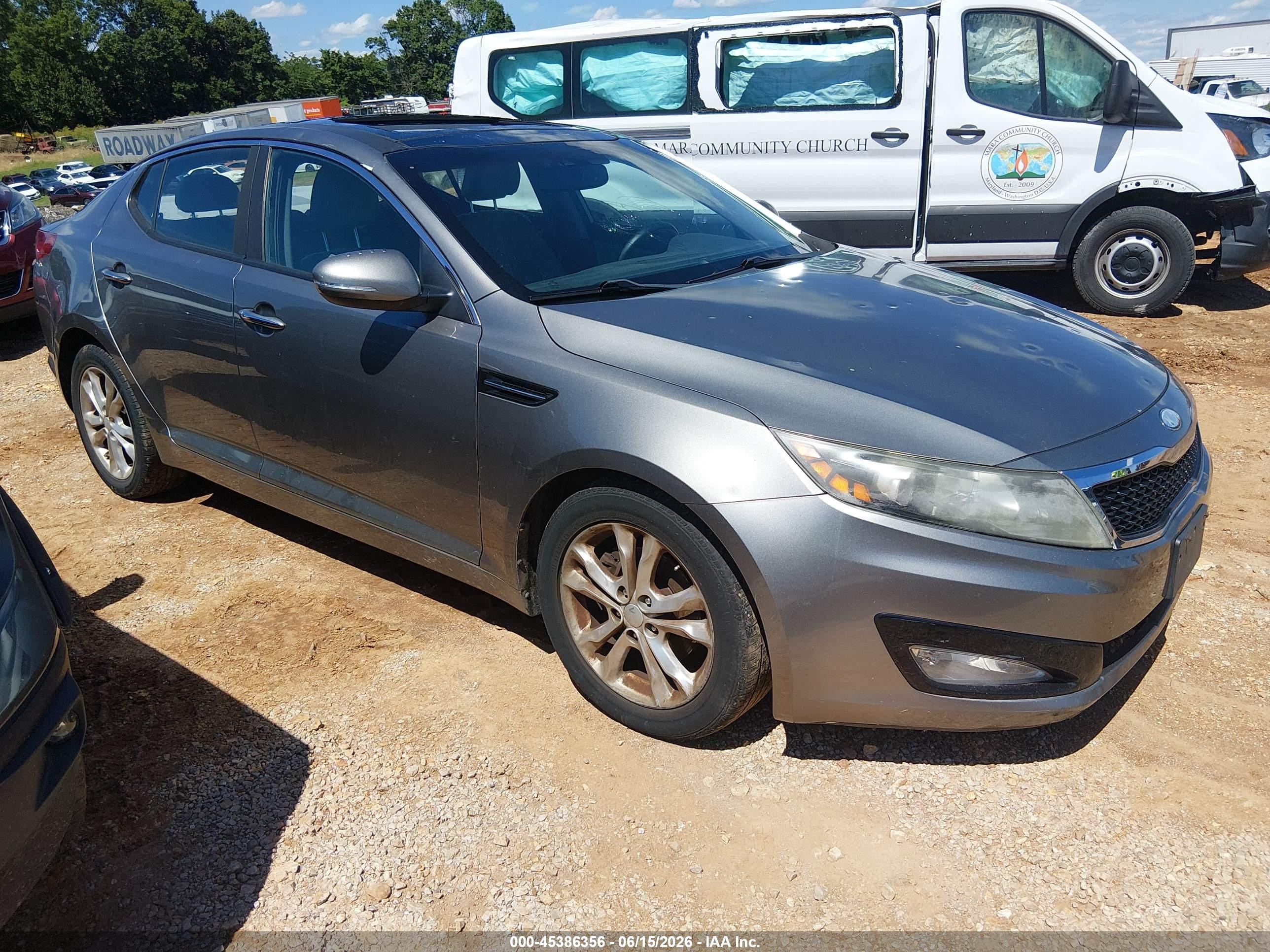 2013 Kia Optima EX, VIN 5XXGN4A78DG132589 — Hail