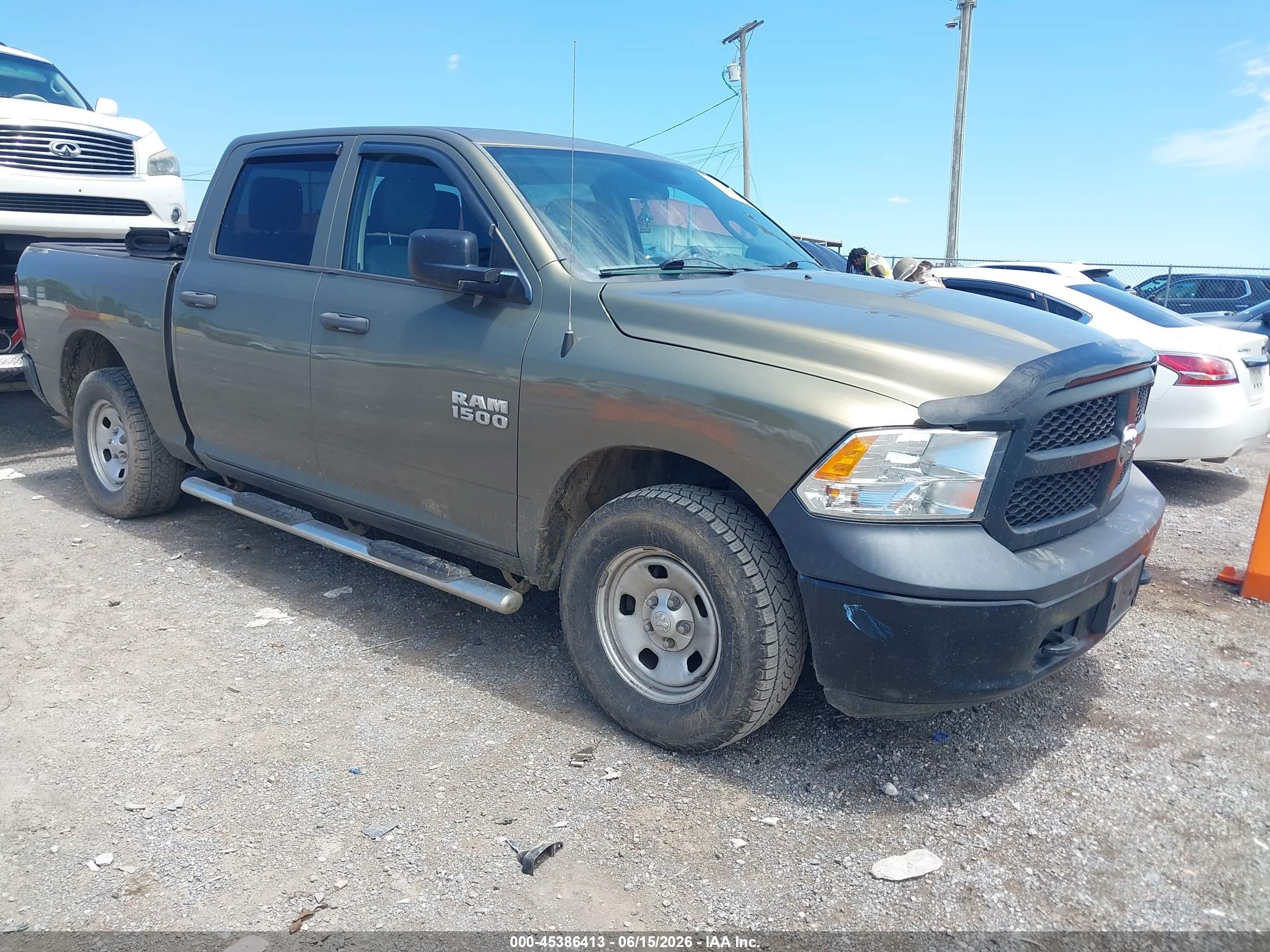 2014 Ram 1500 Tradesman, VIN 1C6RR7KG6ES344614 — Engine fire