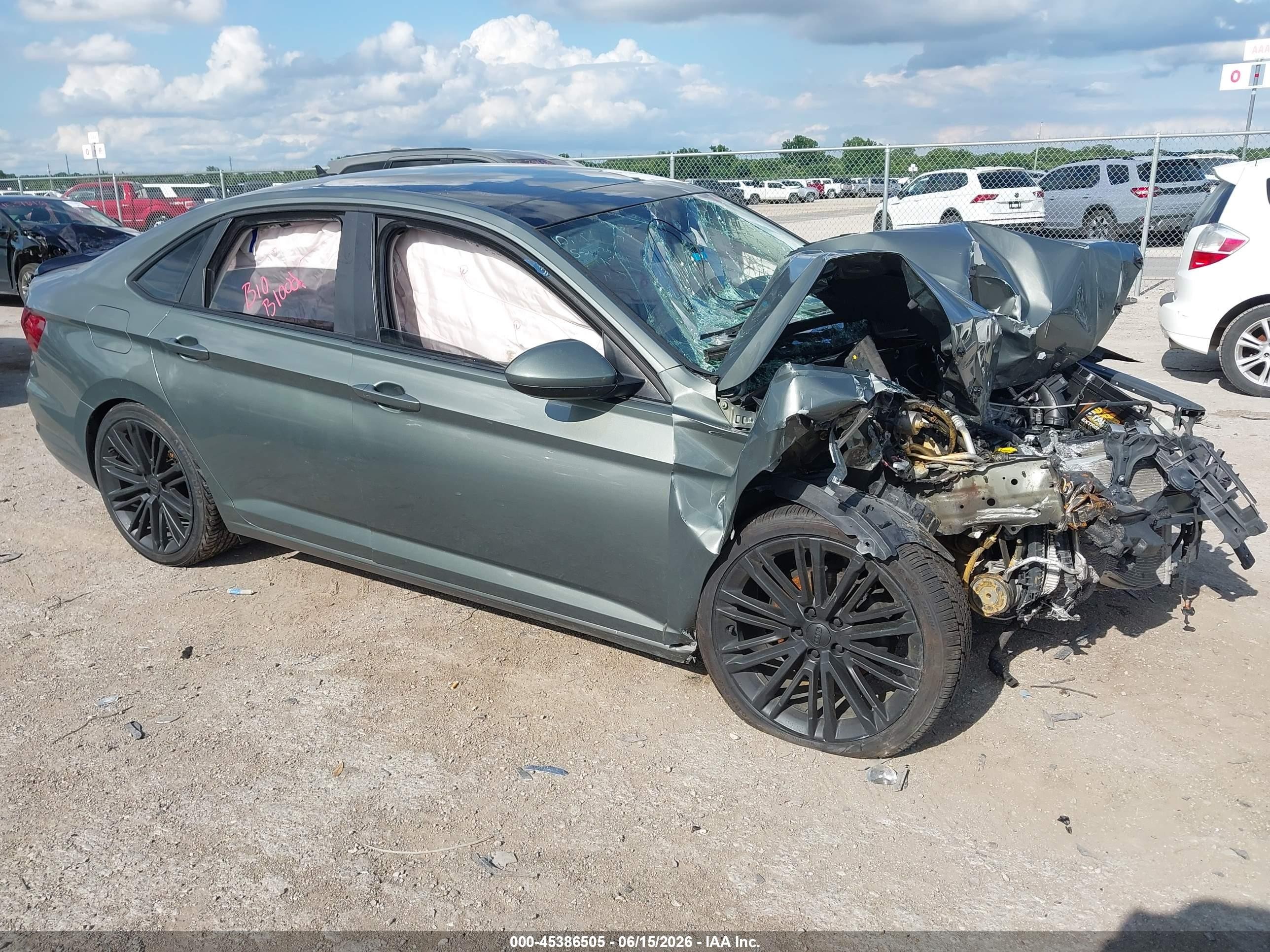 2019 Volkswagen Jetta SEL, VIN 3VWE57BU4KM166793 — Biohazard / chemical