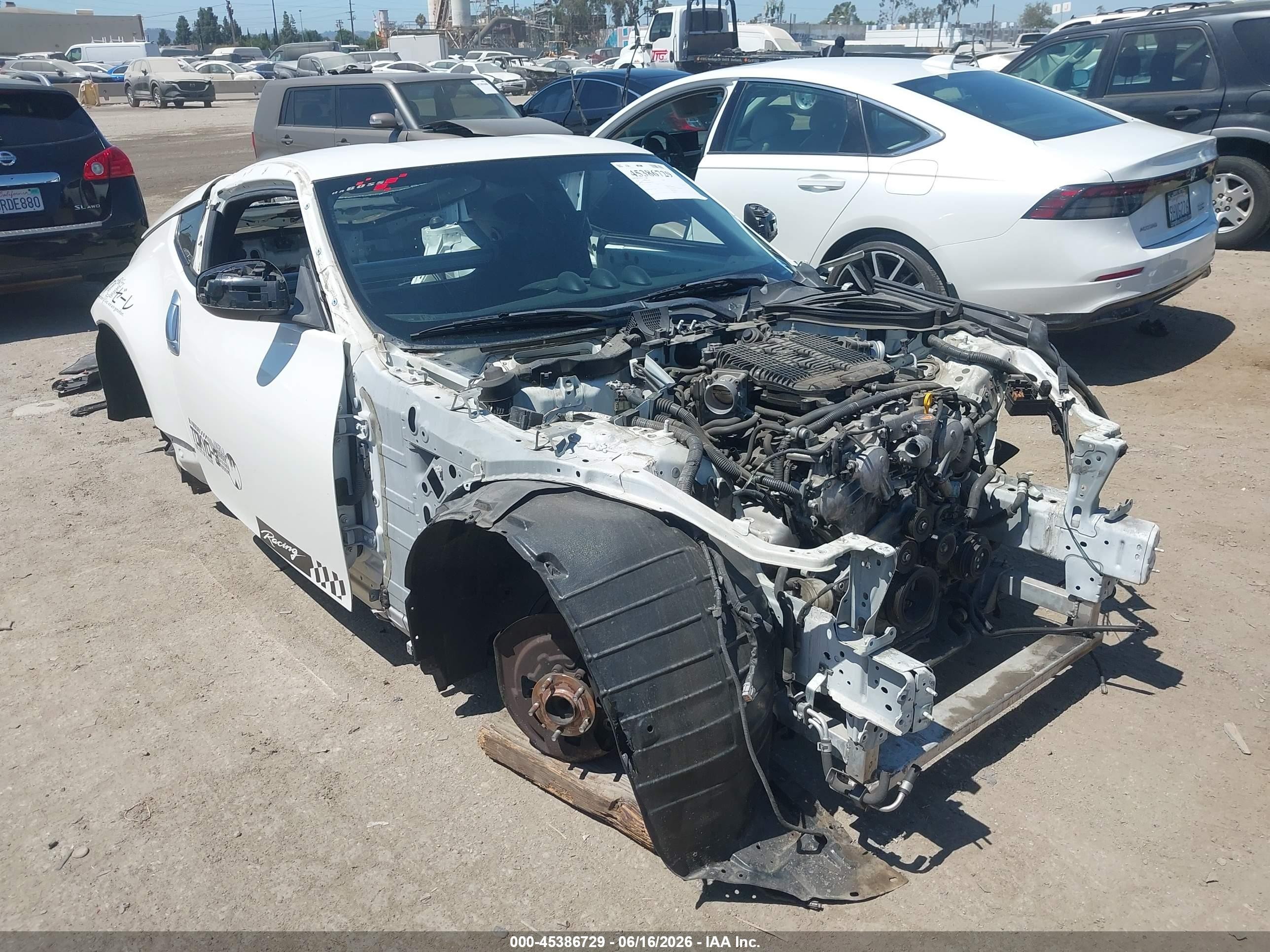 2016 Nissan 370Z Nismo, VIN JN1AZ4EH9GM931781 — Stripped