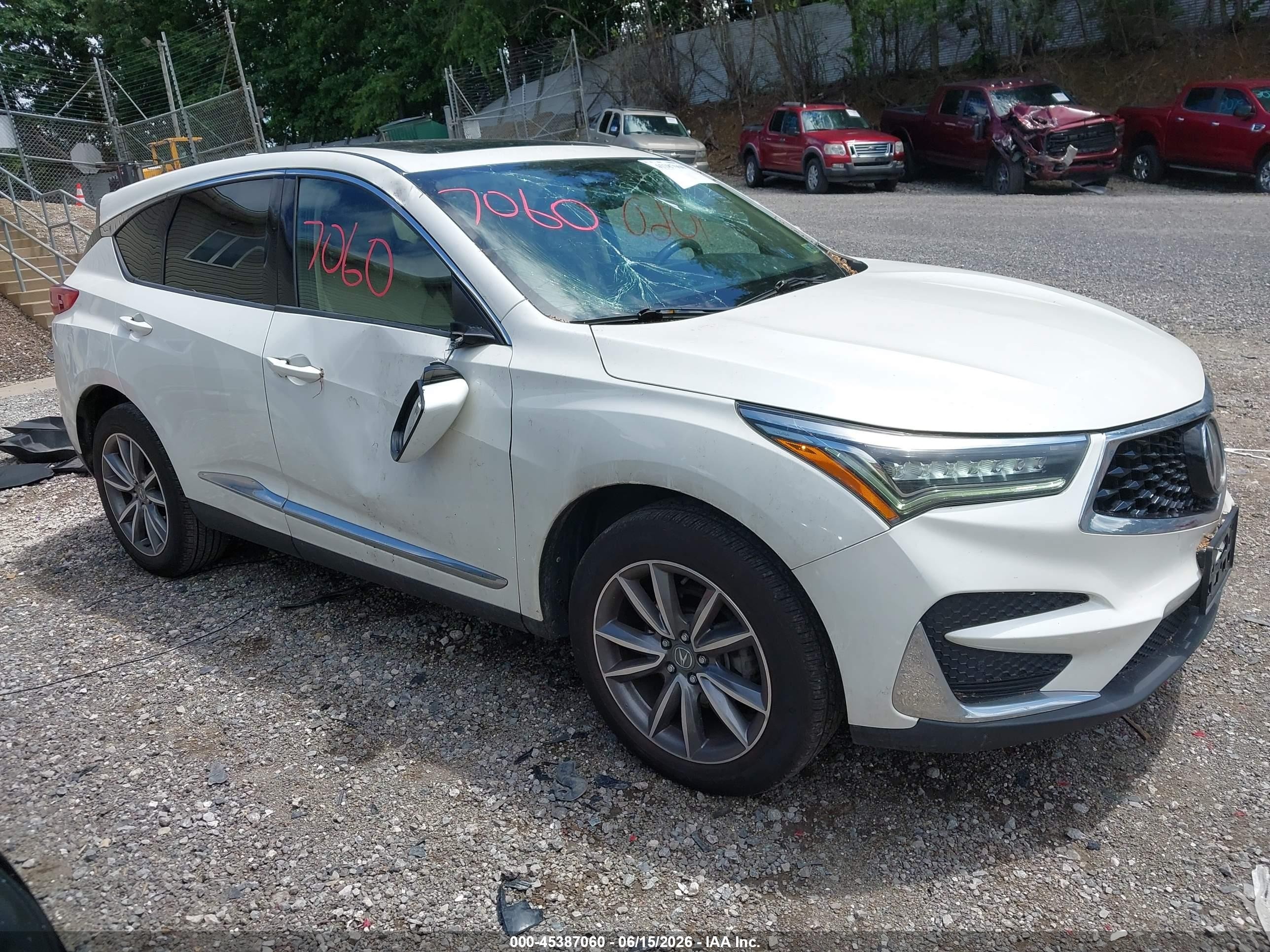 2019 Acura RDX Technology, VIN 5J8TC2H52KL031379 — Крыша