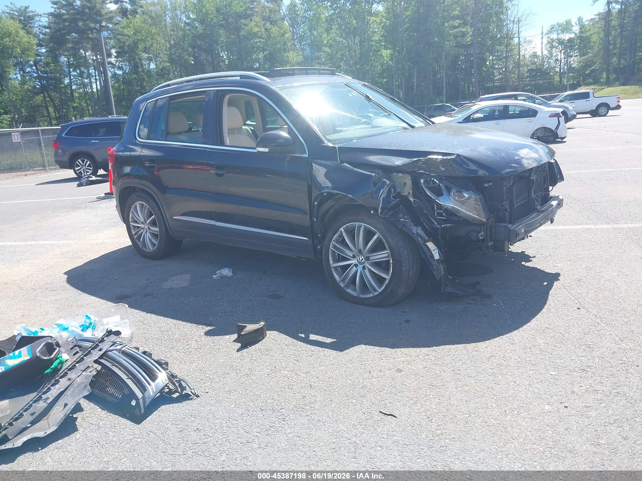 2012 Volkswagen Tiguan S, VIN WVGBV7AX2CW609358 — Biohazard / chemical