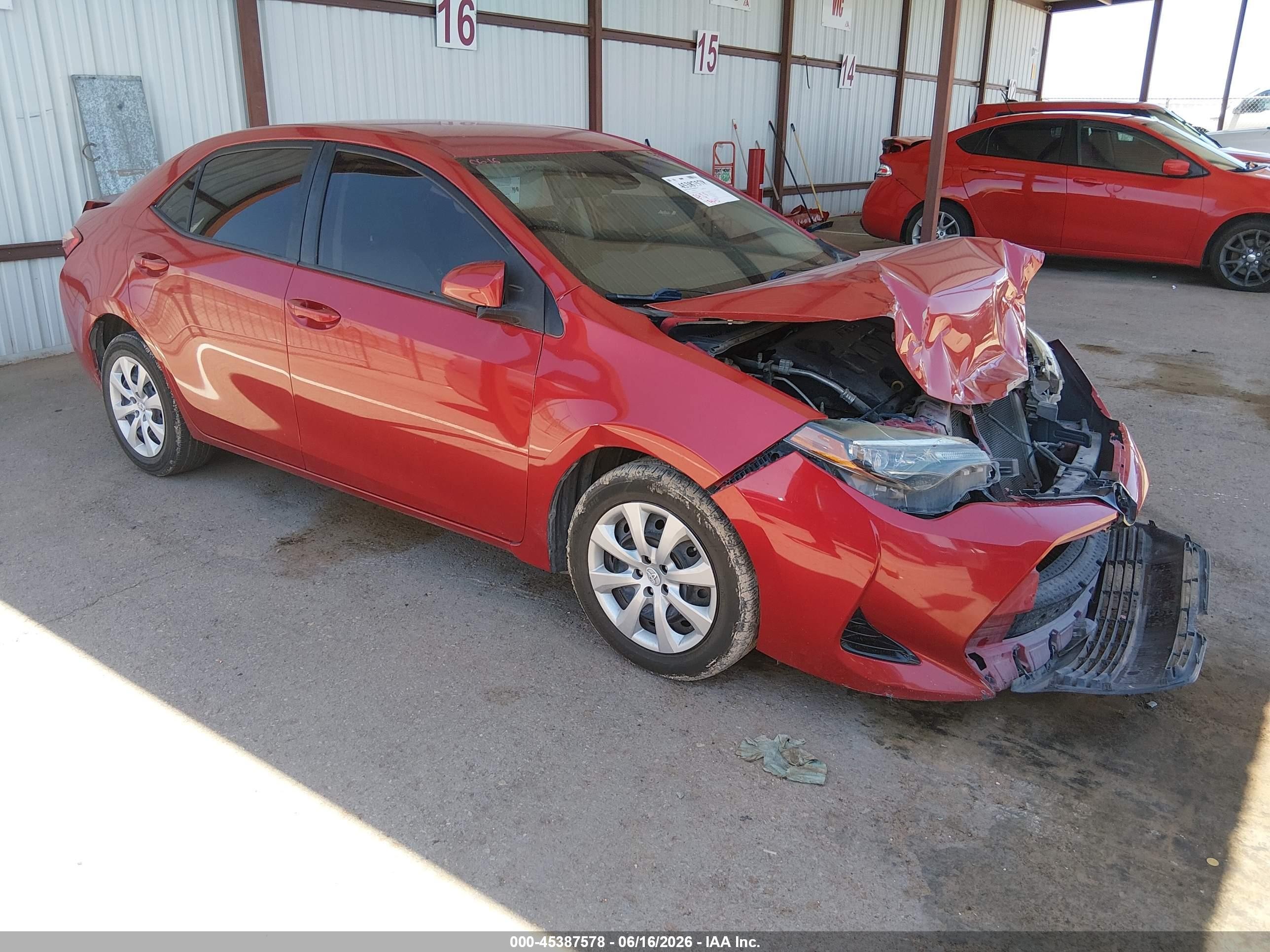 2018 Toyota Corolla LE, VIN 5YFBURHE5JP782367 — All over