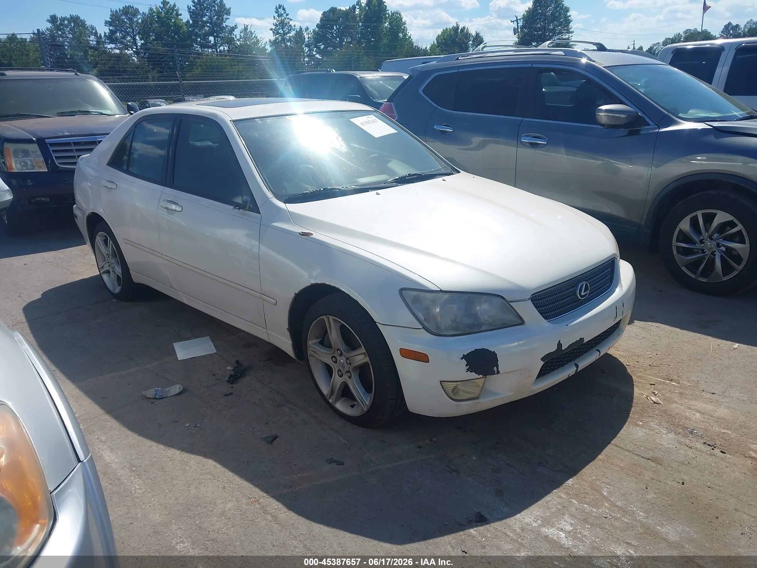 2001 Lexus IS 300/350, VIN JTHBD182210004298 — Обычный износ