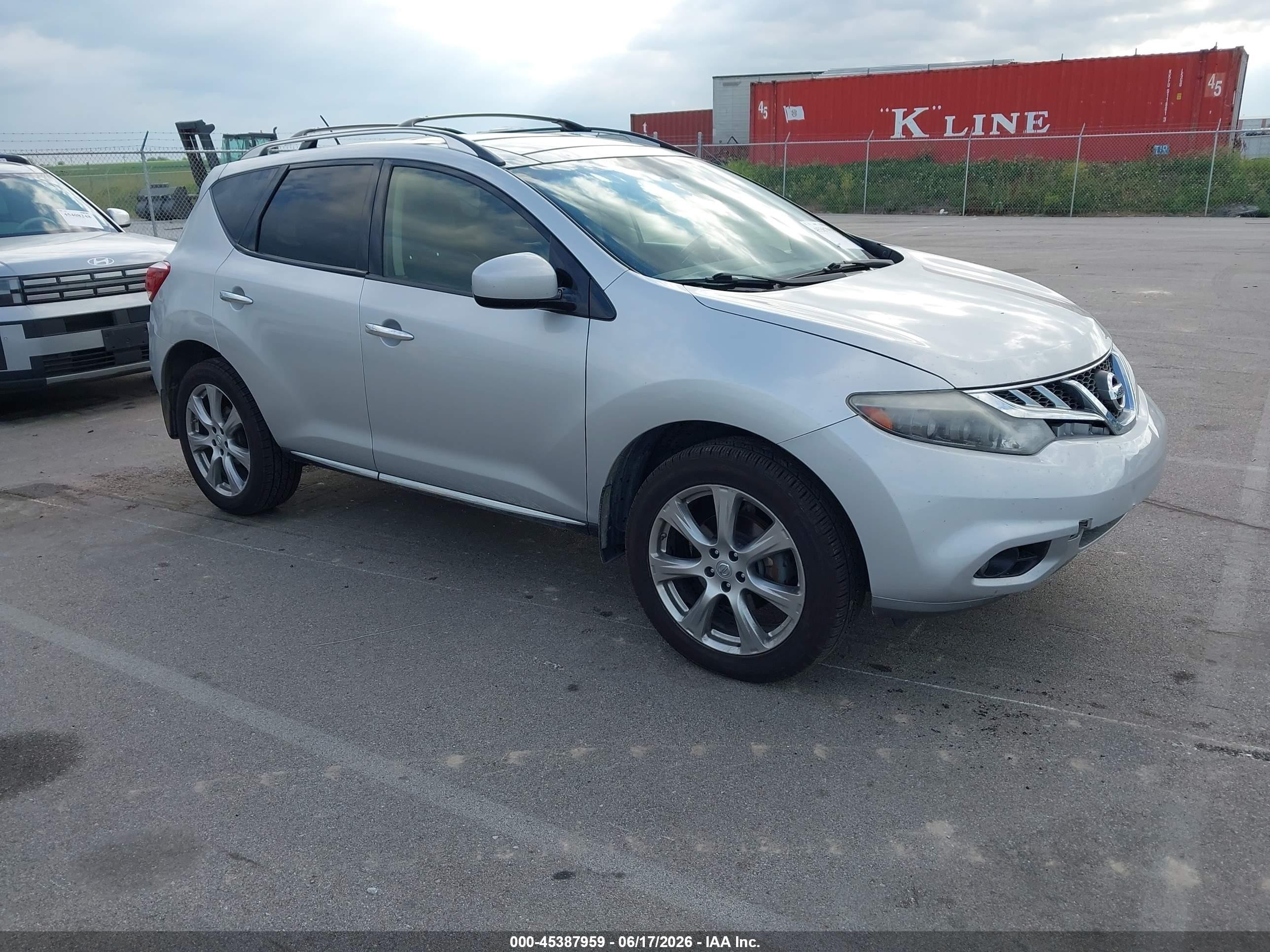 2013 Nissan Murano LE, VIN JN8AZ1MW7DW320373 — Front end