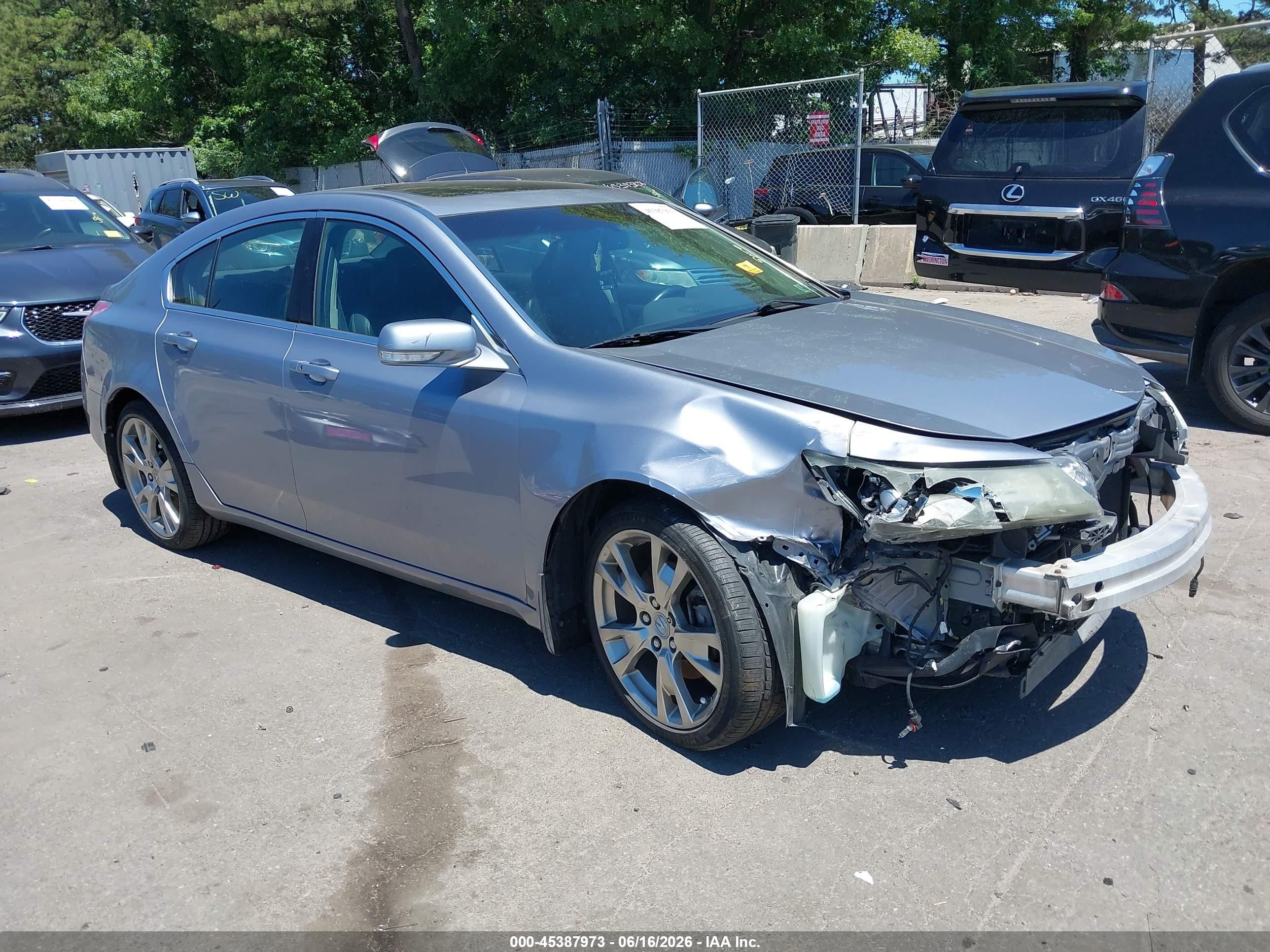 2012 Acura TL Advance, VIN 19UUA9F73CA000890 — Biohazard / chemical