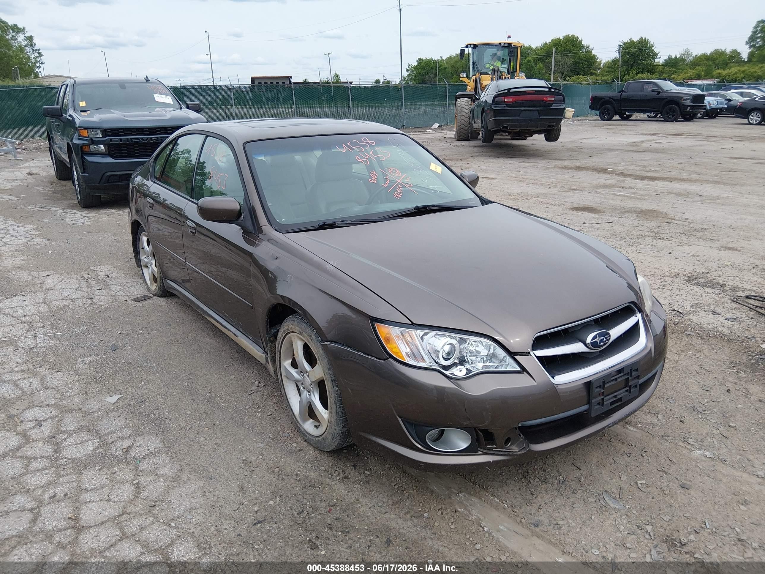 2008 Subaru Legacy Limited, VIN 4S3BL626687206849 — Перед