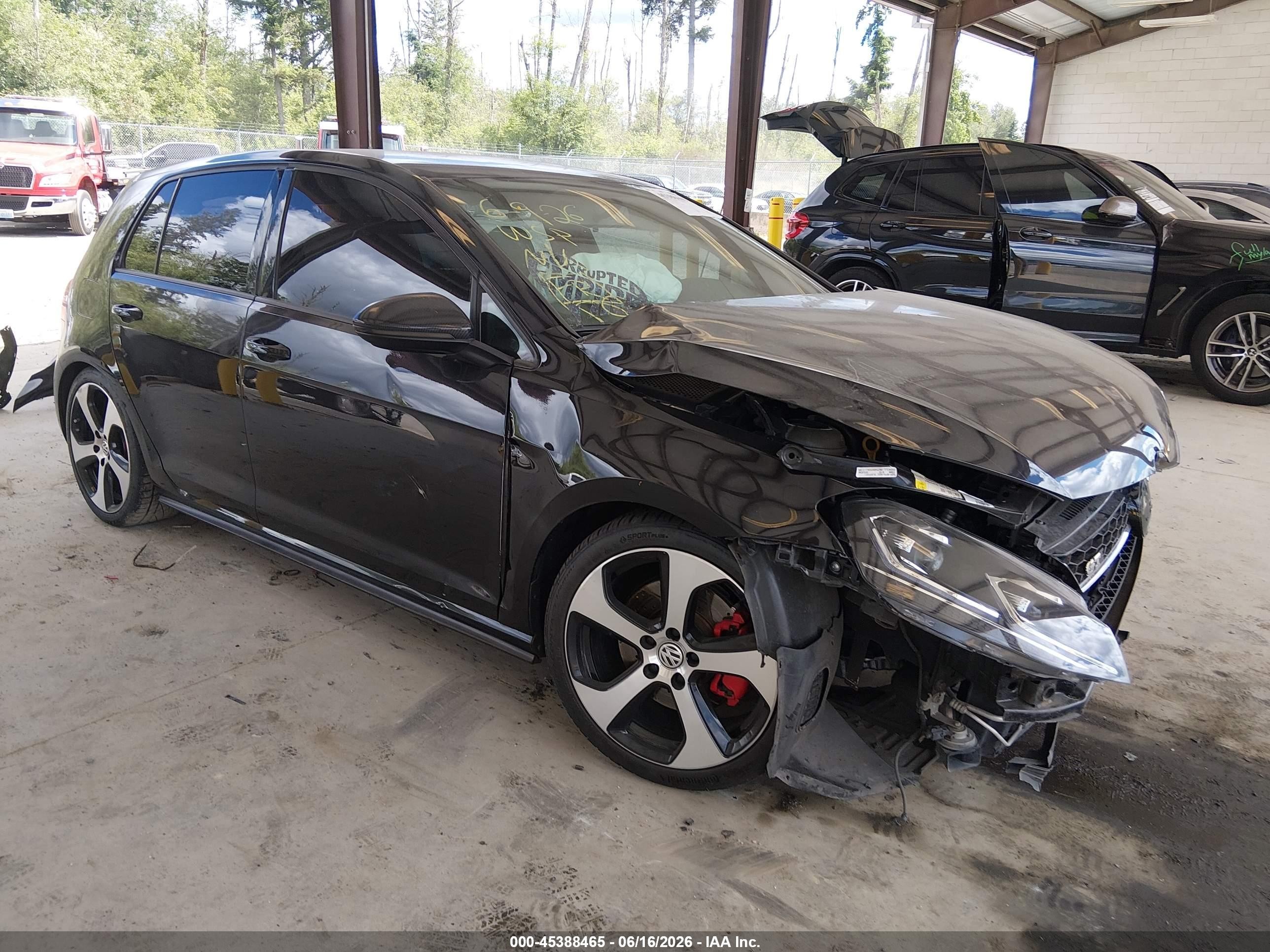 2017 Volkswagen Golf GTI S, VIN 3VW4T7AU3HM028299 — Front end