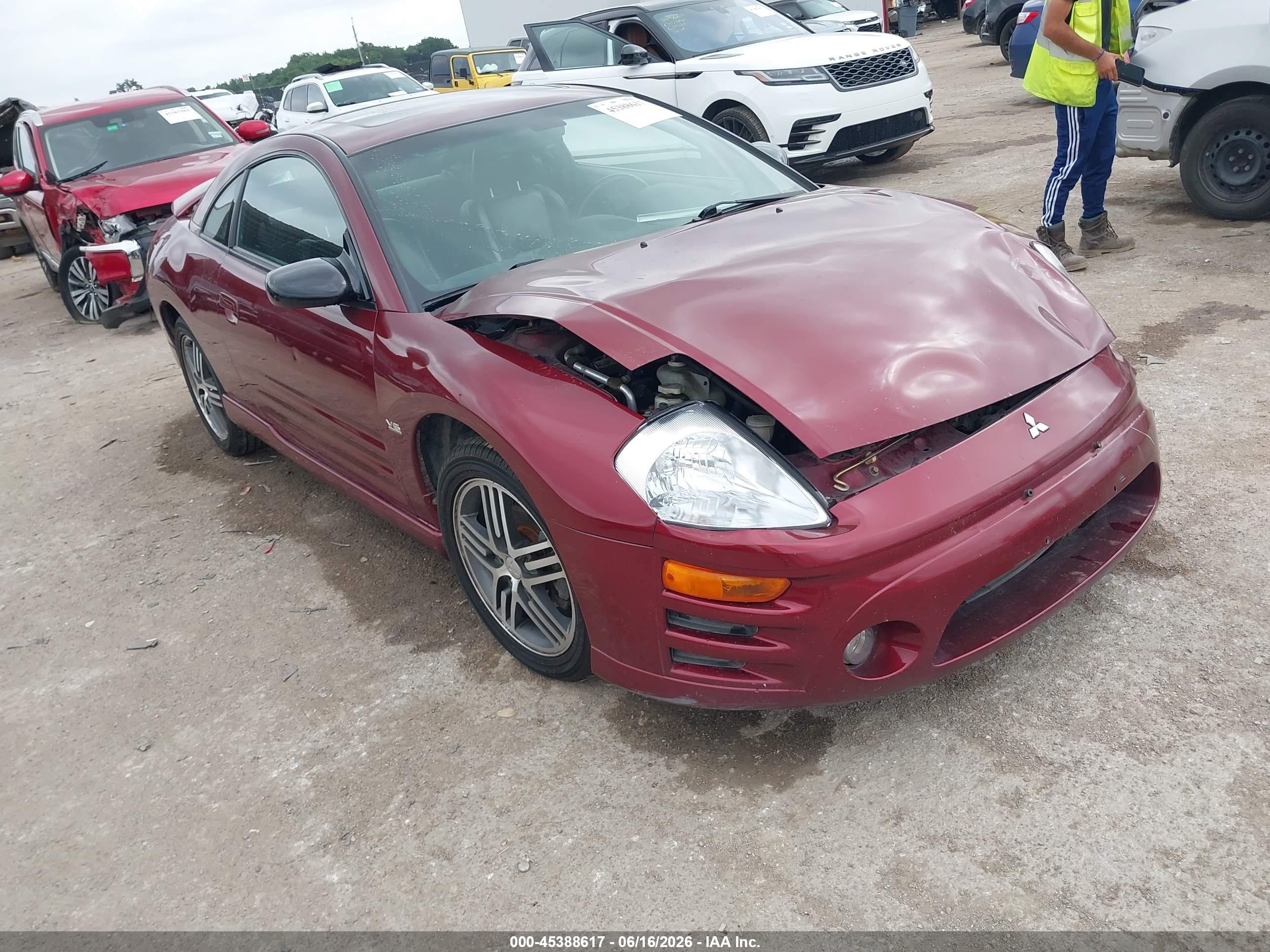 2003 Mitsubishi Eclipse GTS, VIN 4A3AC74H73E079126 — Front end