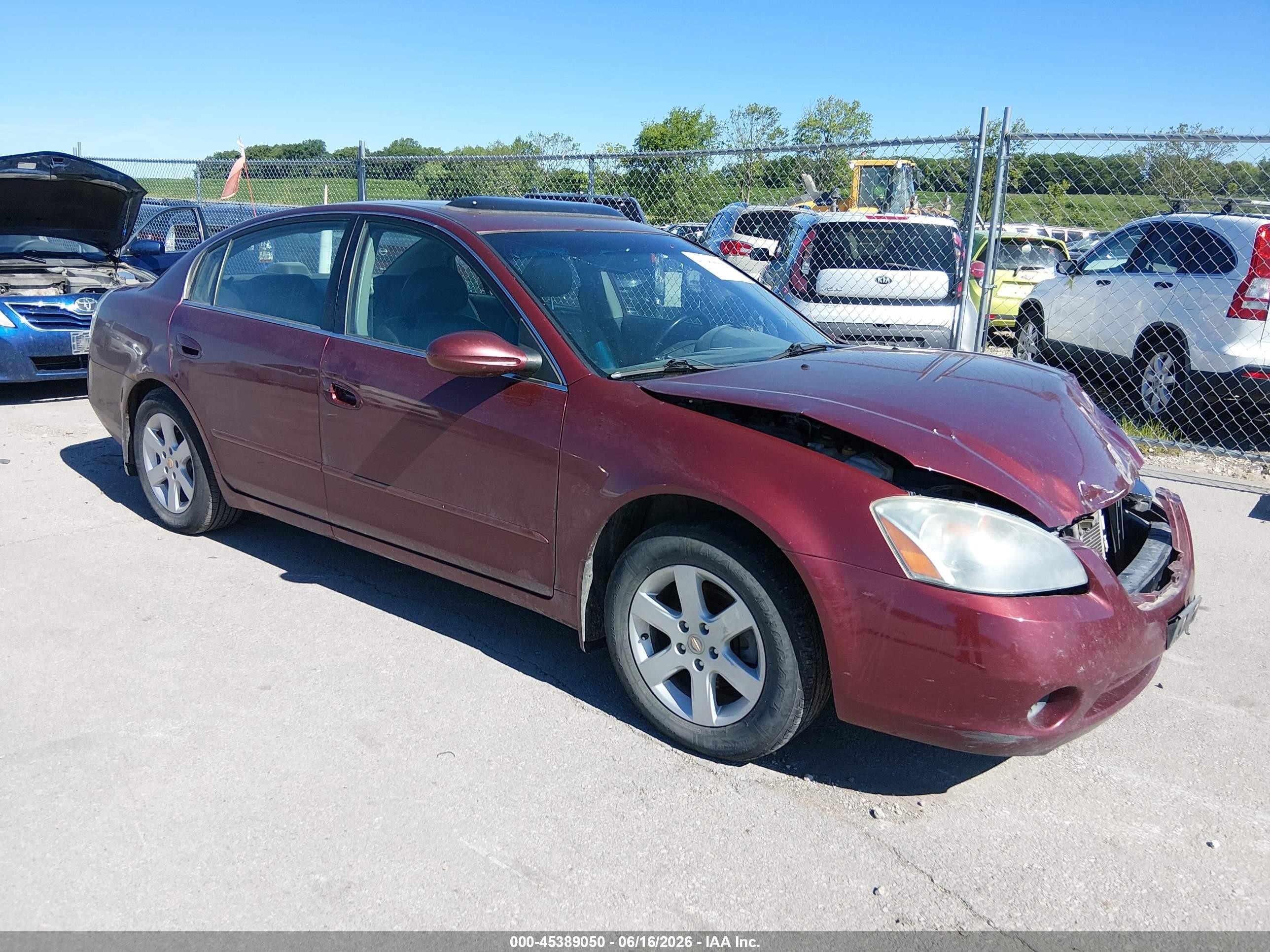 2002 Nissan Altima S, VIN 1N4AL11D62C161835 — Front end