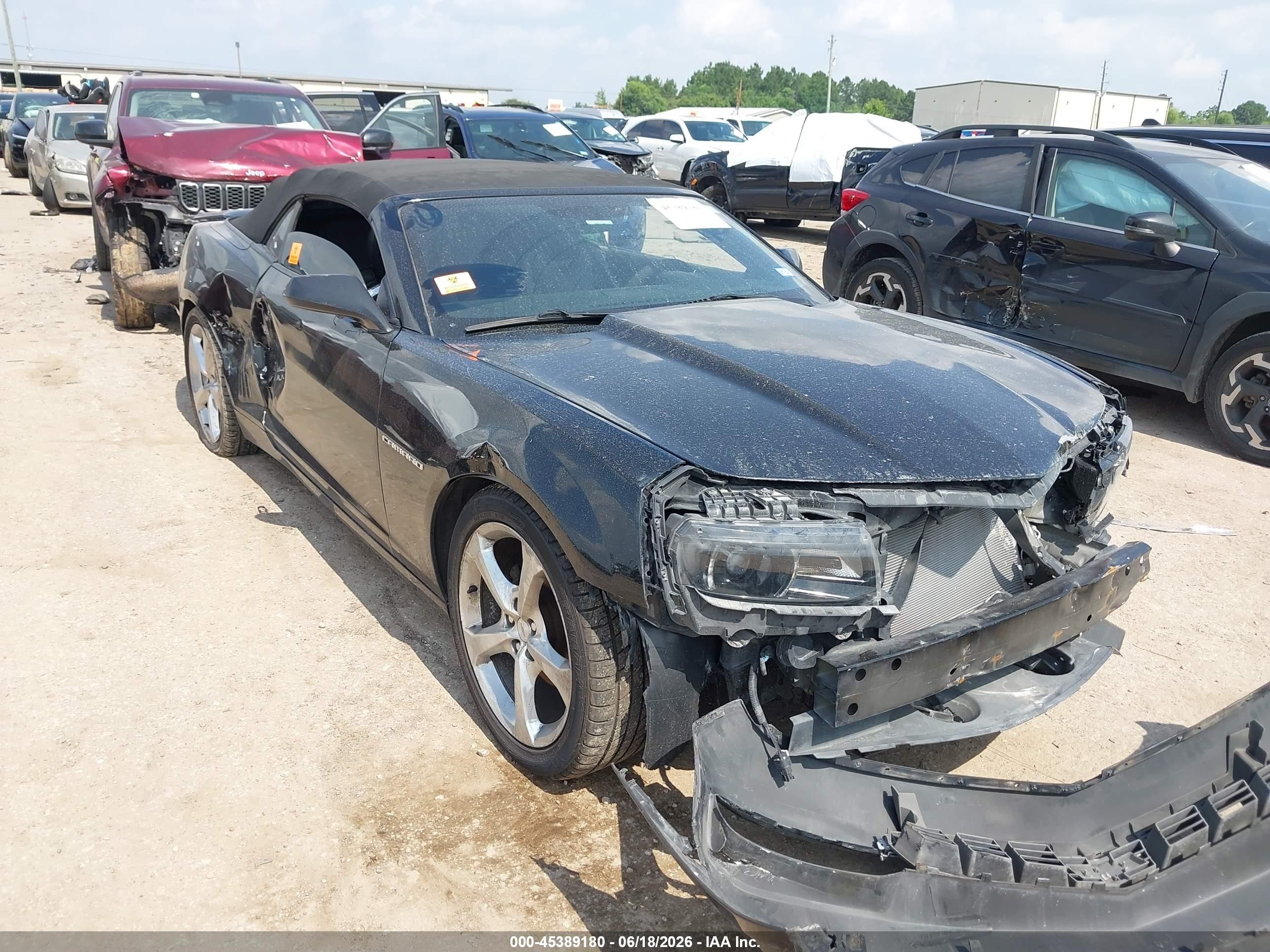 2015 Chevrolet Camaro LT, VIN 2G1FF3D34F9206282 — Front end