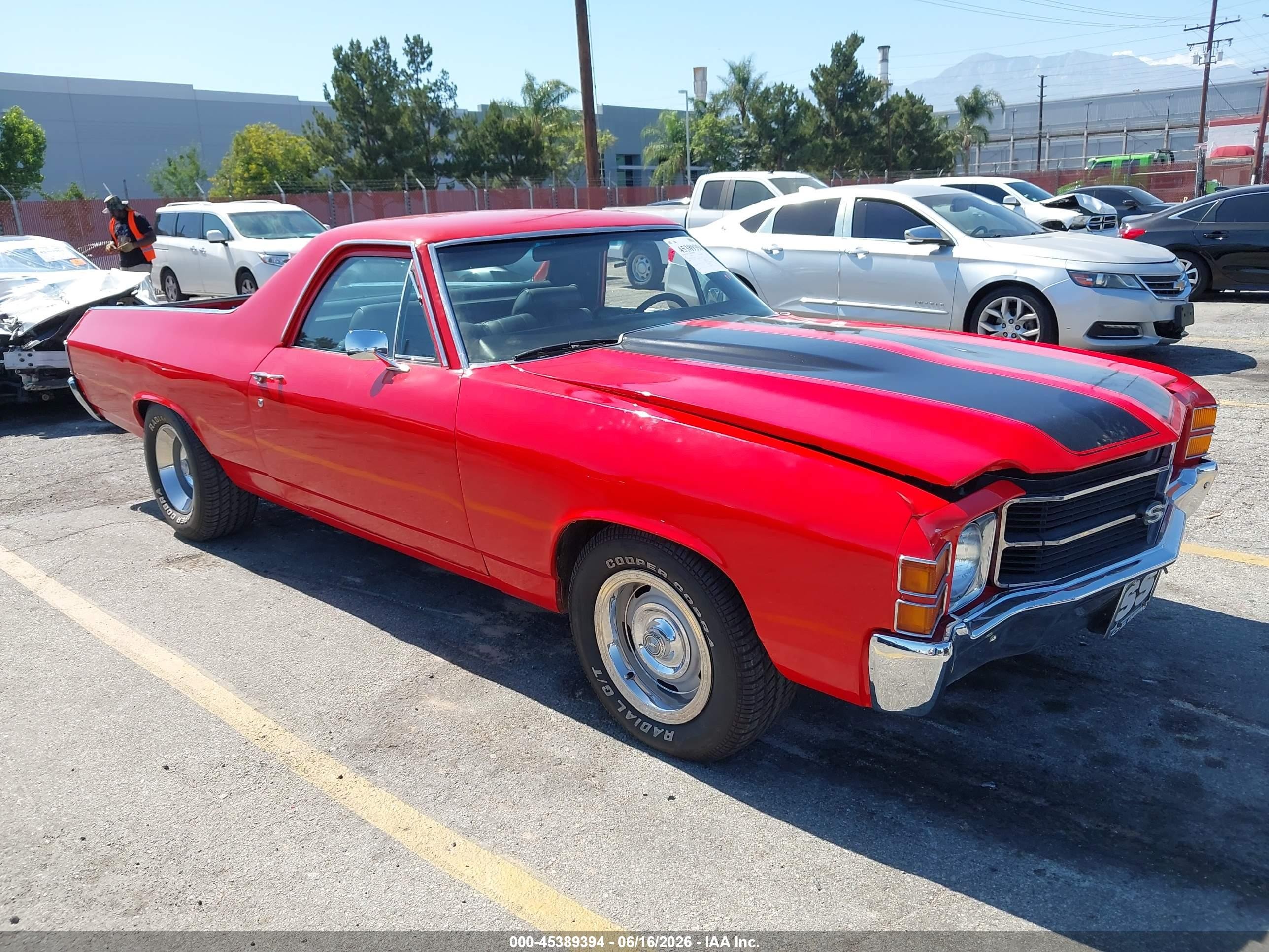 1972 Chevrolet El Camino, VIN 00001D80J2L529994 — Electrical