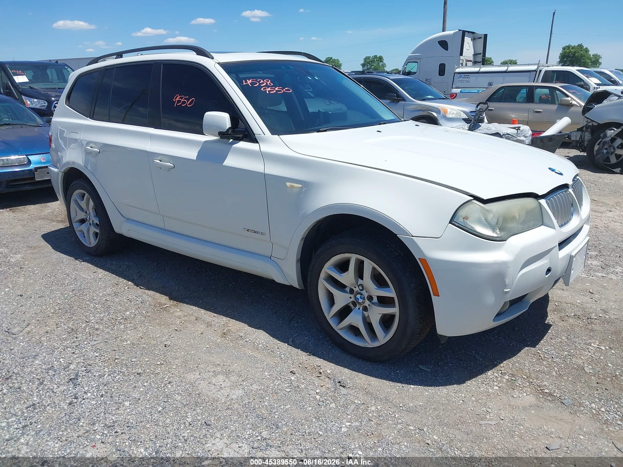 2009 BMW X3 xDrive30i, VIN WBXPC934X9WJ27179 — Обычный износ