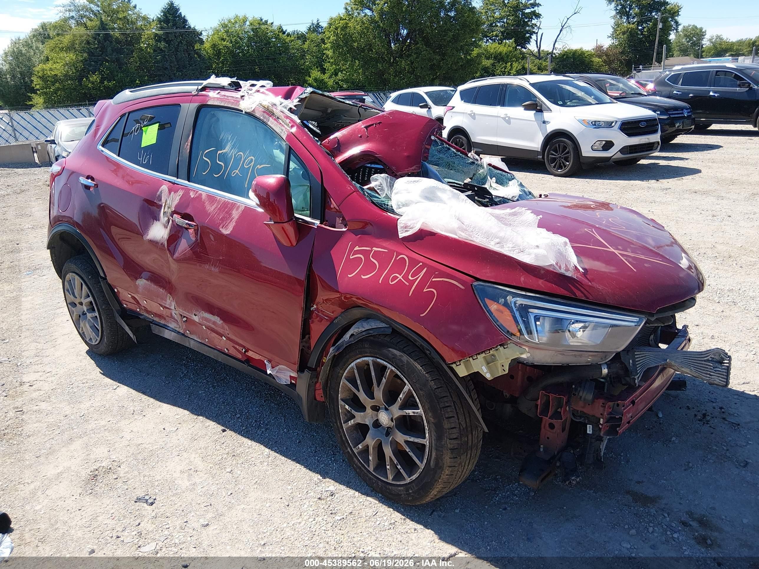 2017 Buick Encore Sport Touring, VIN KL4CJ1SB2HB008853 — Rollover