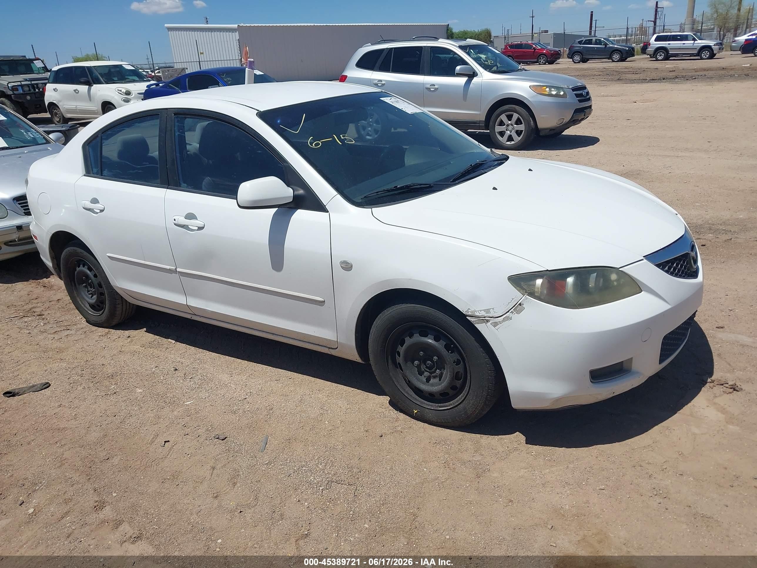 2007 Mazda 3 i Sport, VIN JM1BK32F371634963 — Side