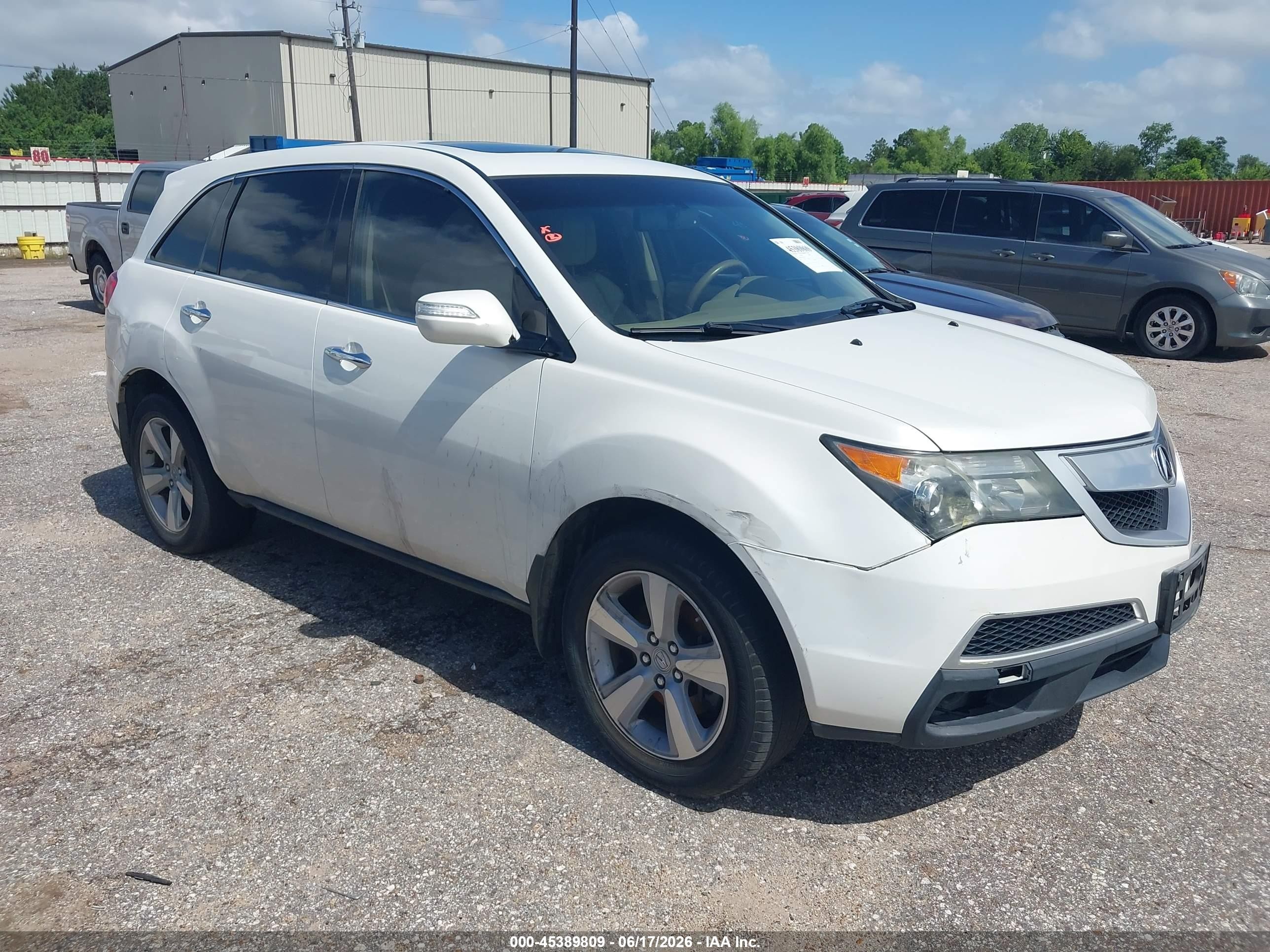 2012 Acura MDX, VIN 2HNYD2H27CH524264 — Front end