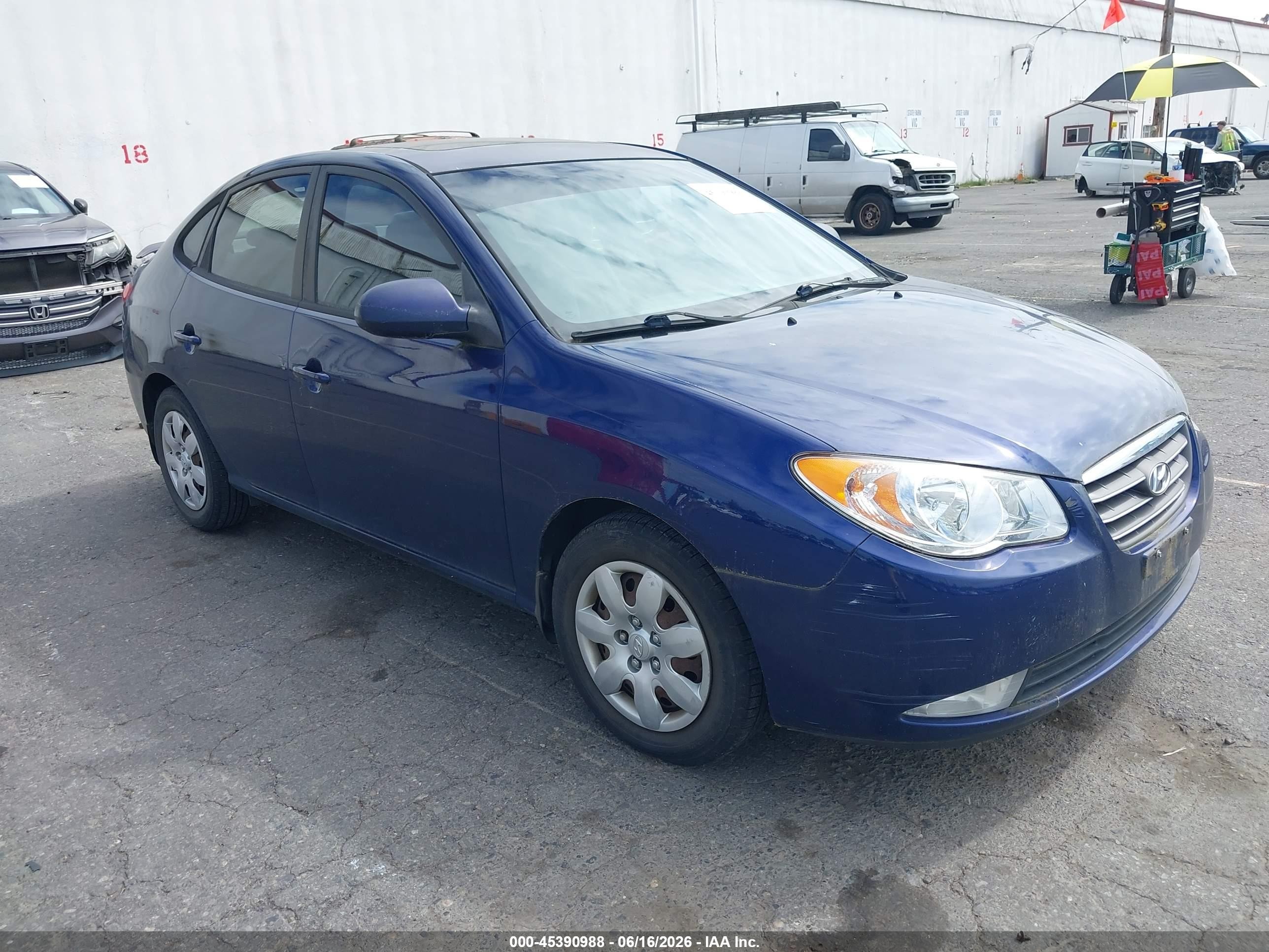 2007 Hyundai Elantra GLS, VIN KMHDU46D97U235857 — Normal wear