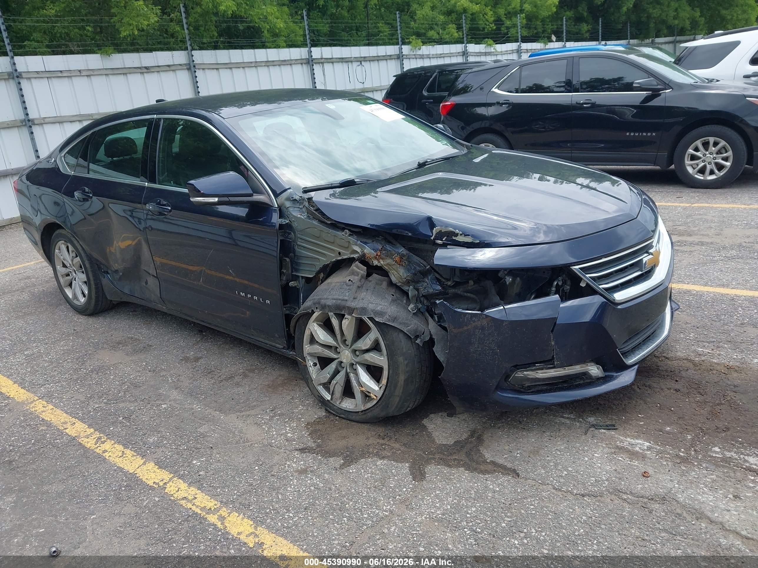 2018 Chevrolet Impala LT, VIN 2G1105S35J9178334 — Front end