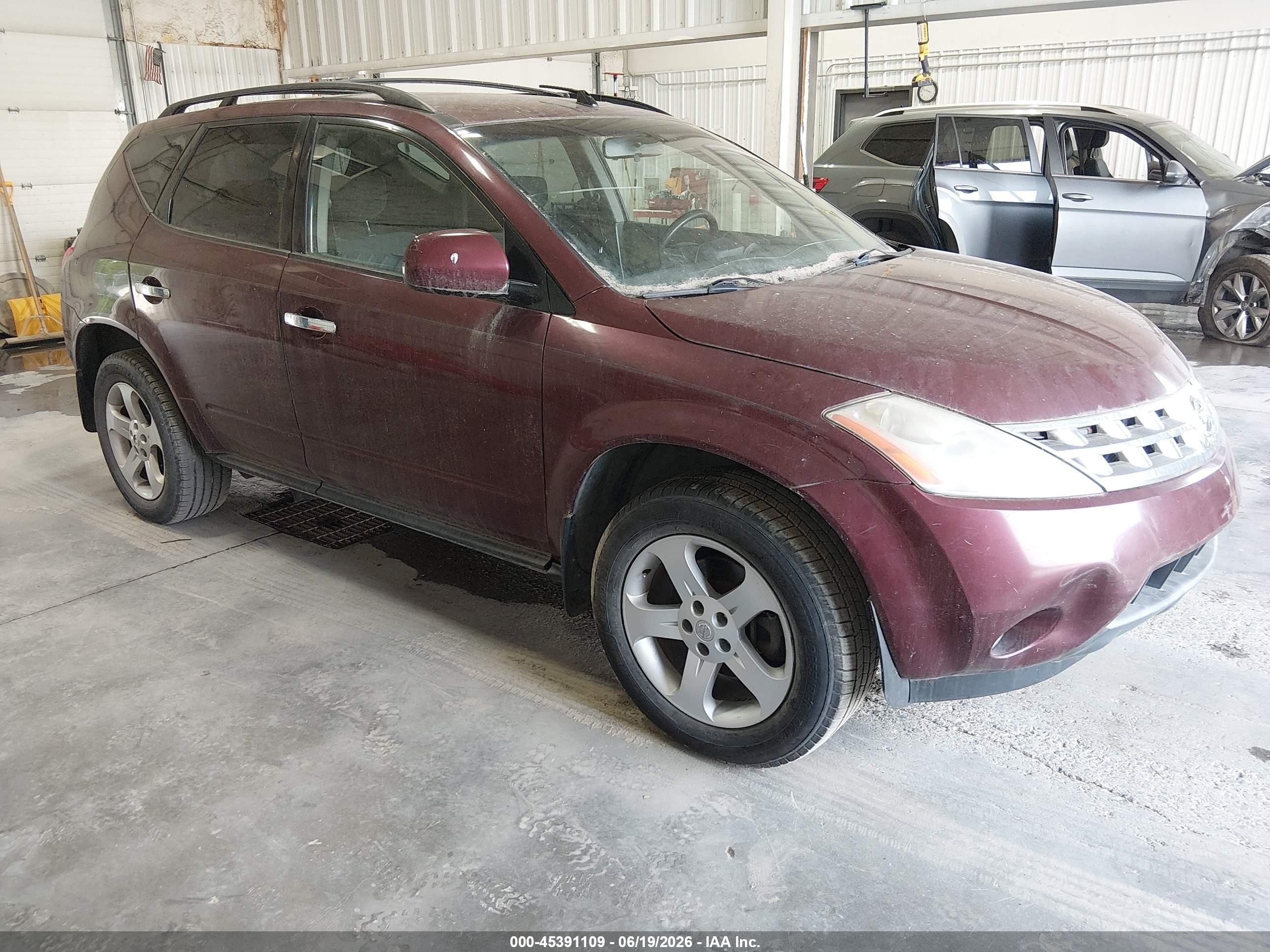 2005 Nissan Murano SE, VIN JN8AZ08T45W315434 — Normal wear