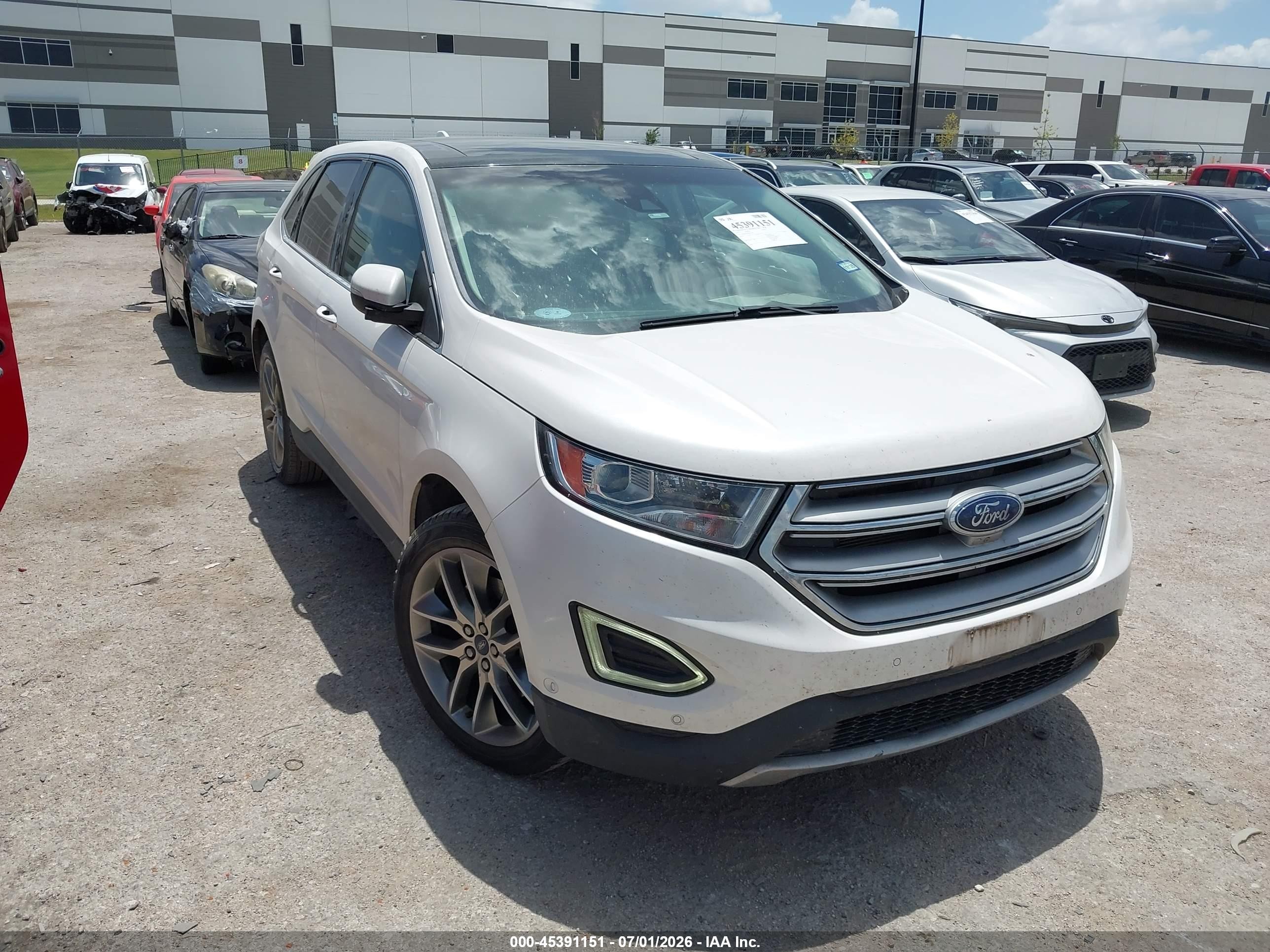 2015 Ford Edge Titanium, VIN 2FMPK4K88FBC41861 — Hail