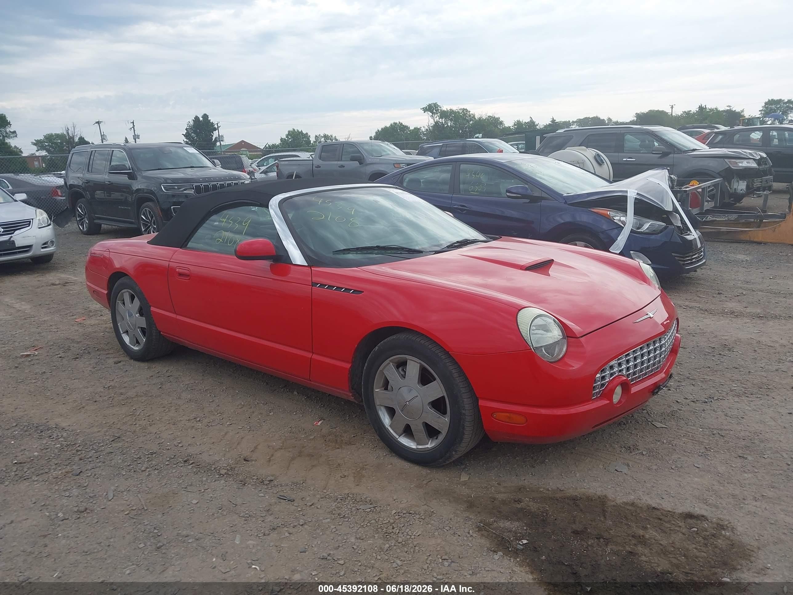 2002 Ford Thunderbird Hardtop Premium, VIN 1FAHP60A62Y128098 — Зад