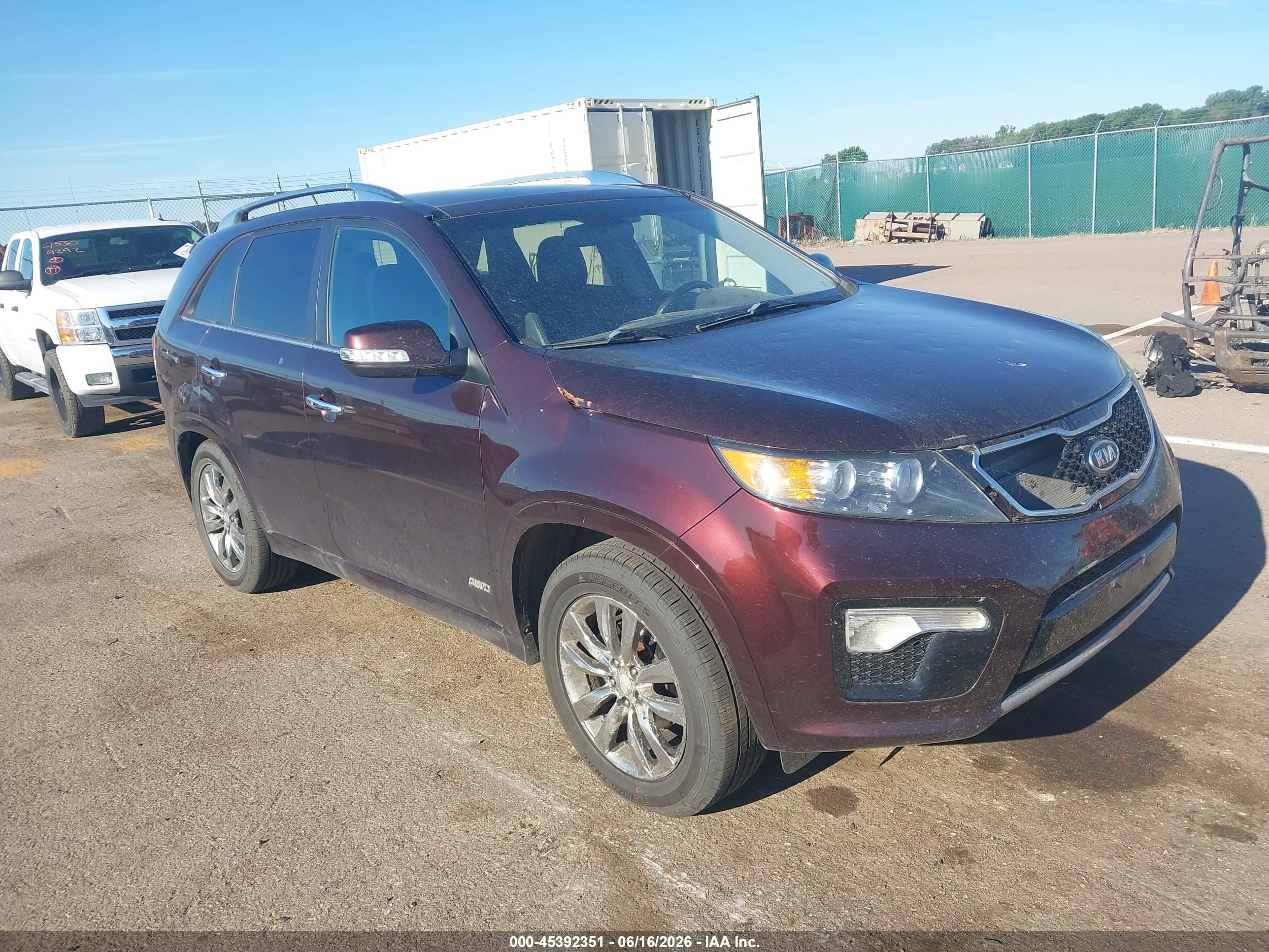 2012 Kia Sorento SX, VIN 5XYKWDA21CG286373 — Hail