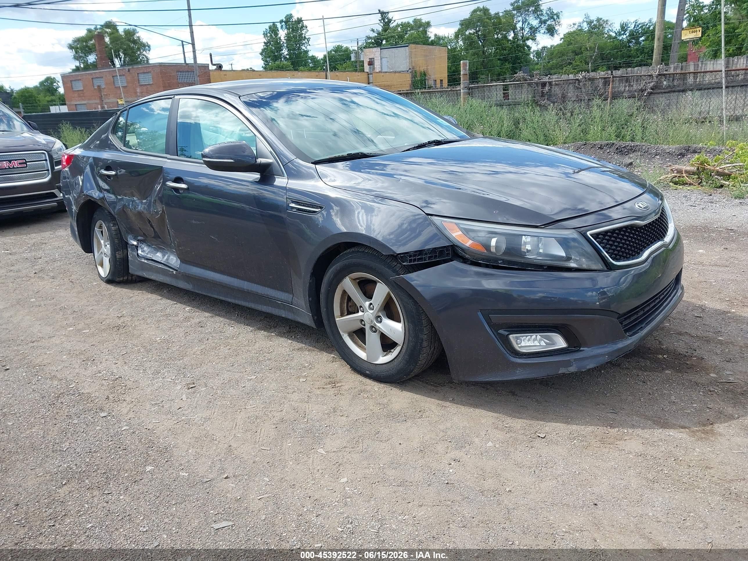2015 Kia Optima LX, VIN 5XXGM4A70FG436912 — All over