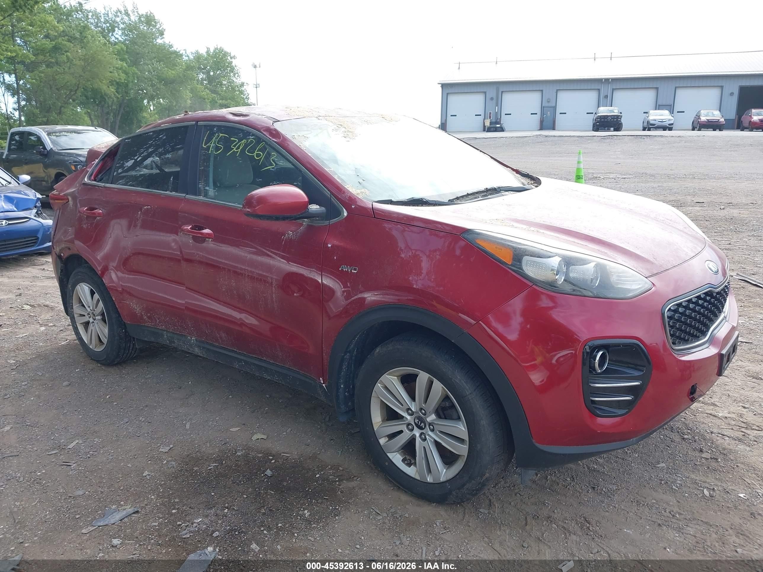 2017 Kia Sportage LX, VIN KNDPMCAC7H7246558 — Rollover
