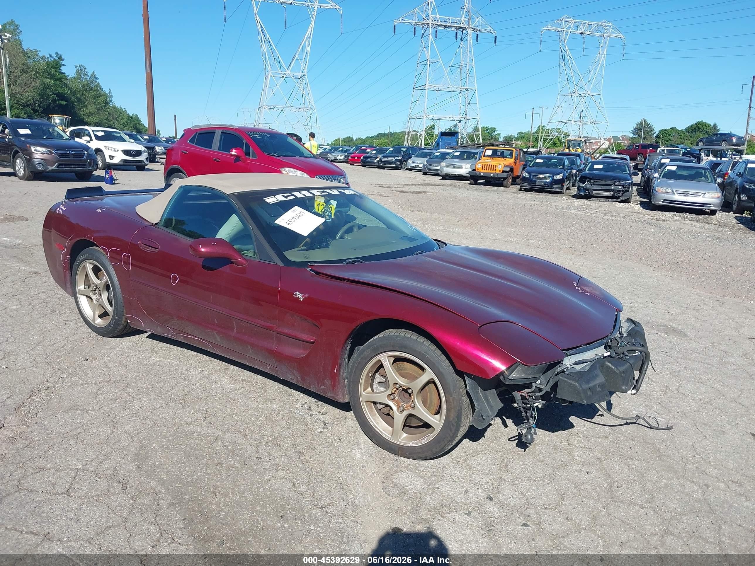 2003 Chevrolet Corvette, VIN 1G1YY32G435103283 — Перед