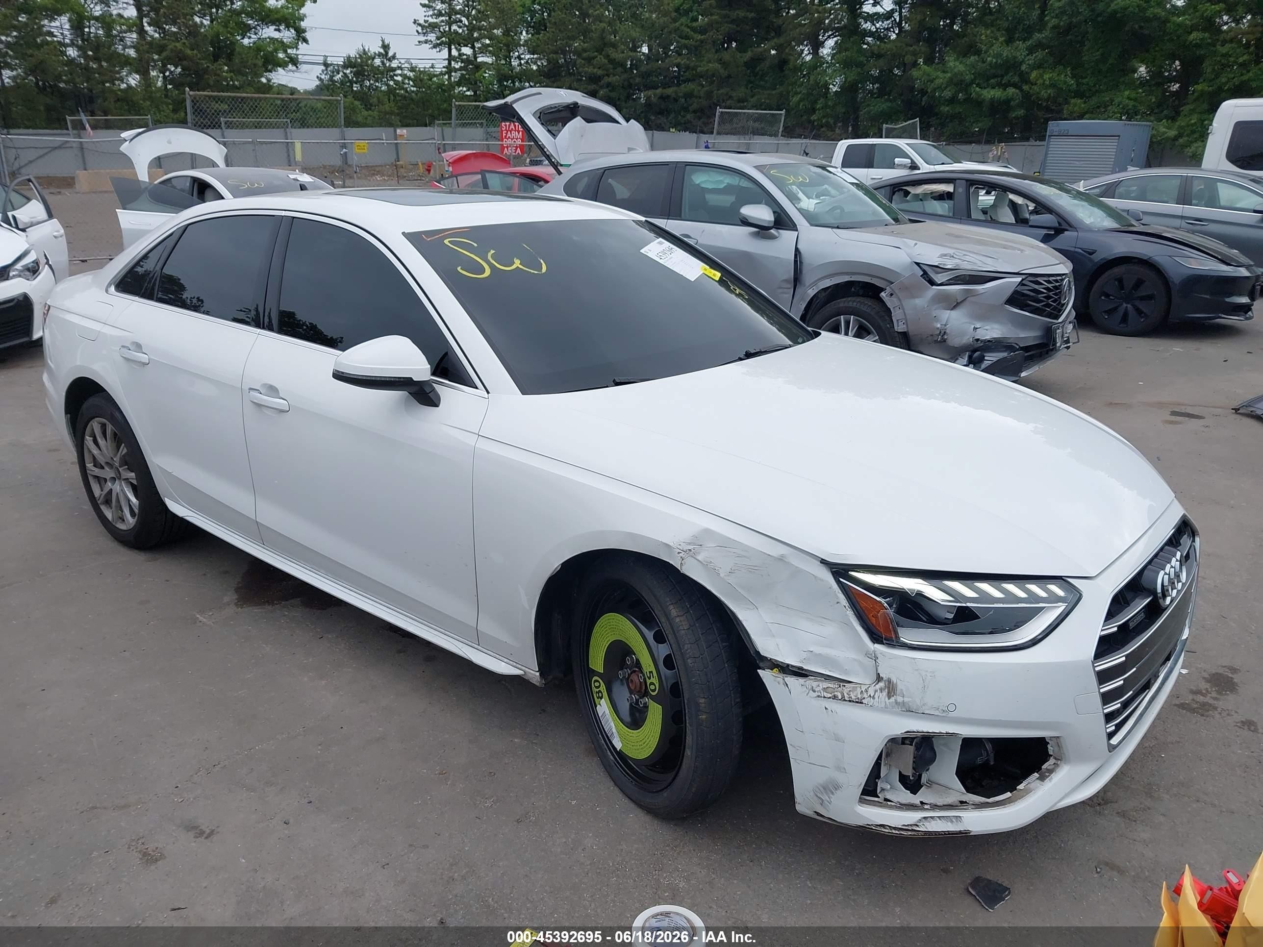 2023 Audi A4 Premium, VIN WAUABAF42PN008416 — Front end