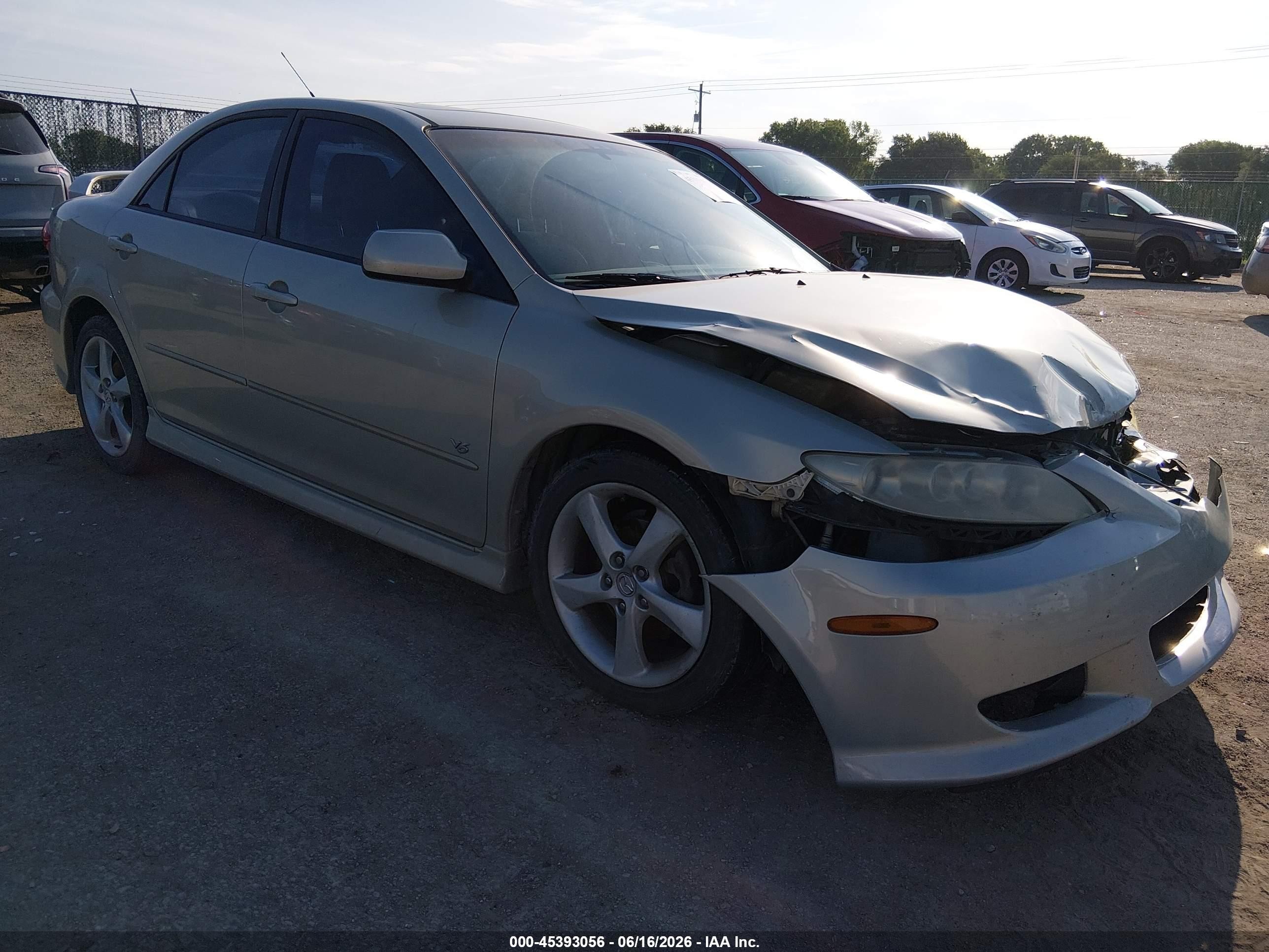 2004 Mazda 6 s, VIN 1YVFP80DX45N77256 — Front end