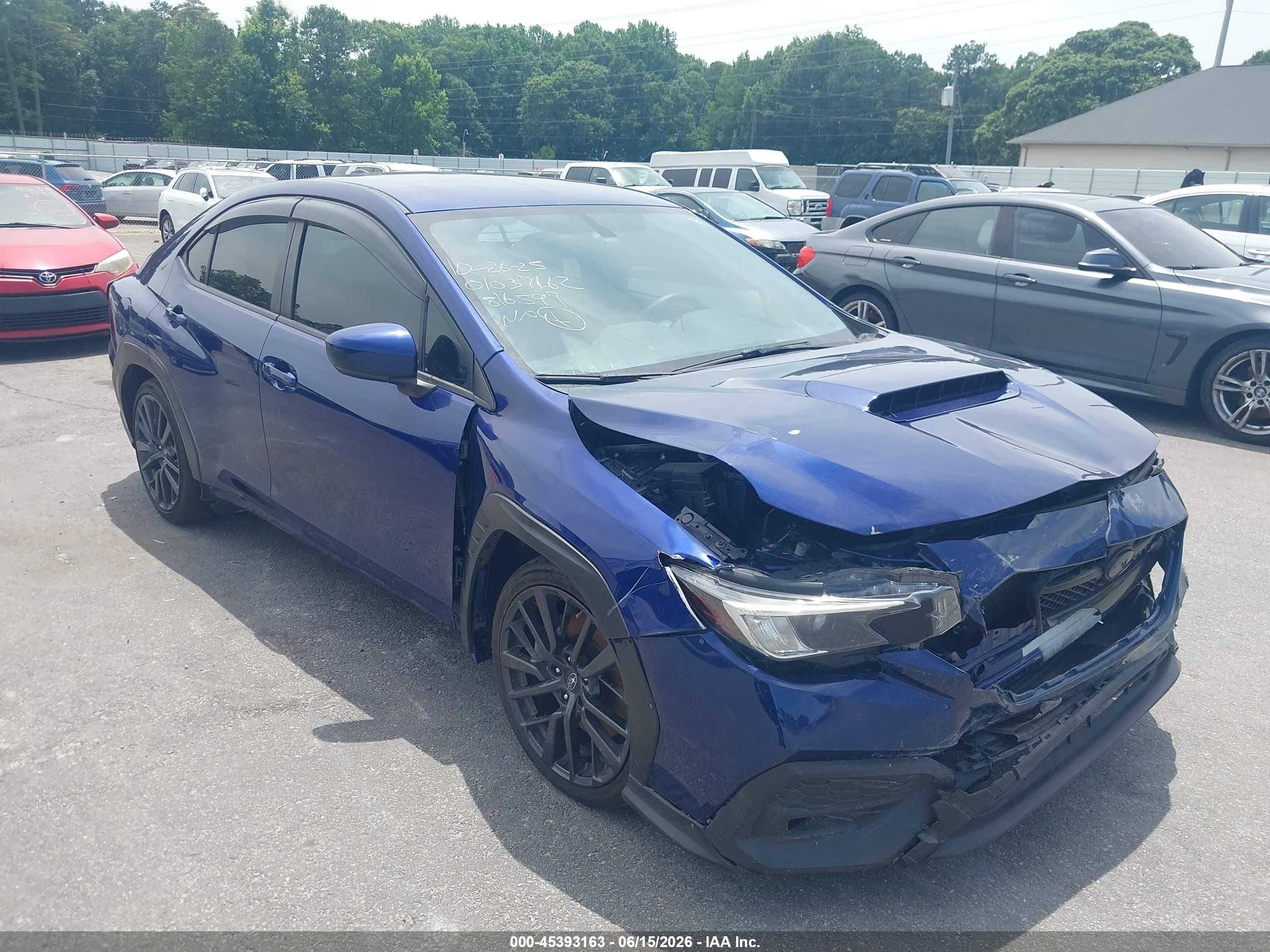 2023 Subaru WRX Premium, VIN JF1VBAF61P9816597 — Front end