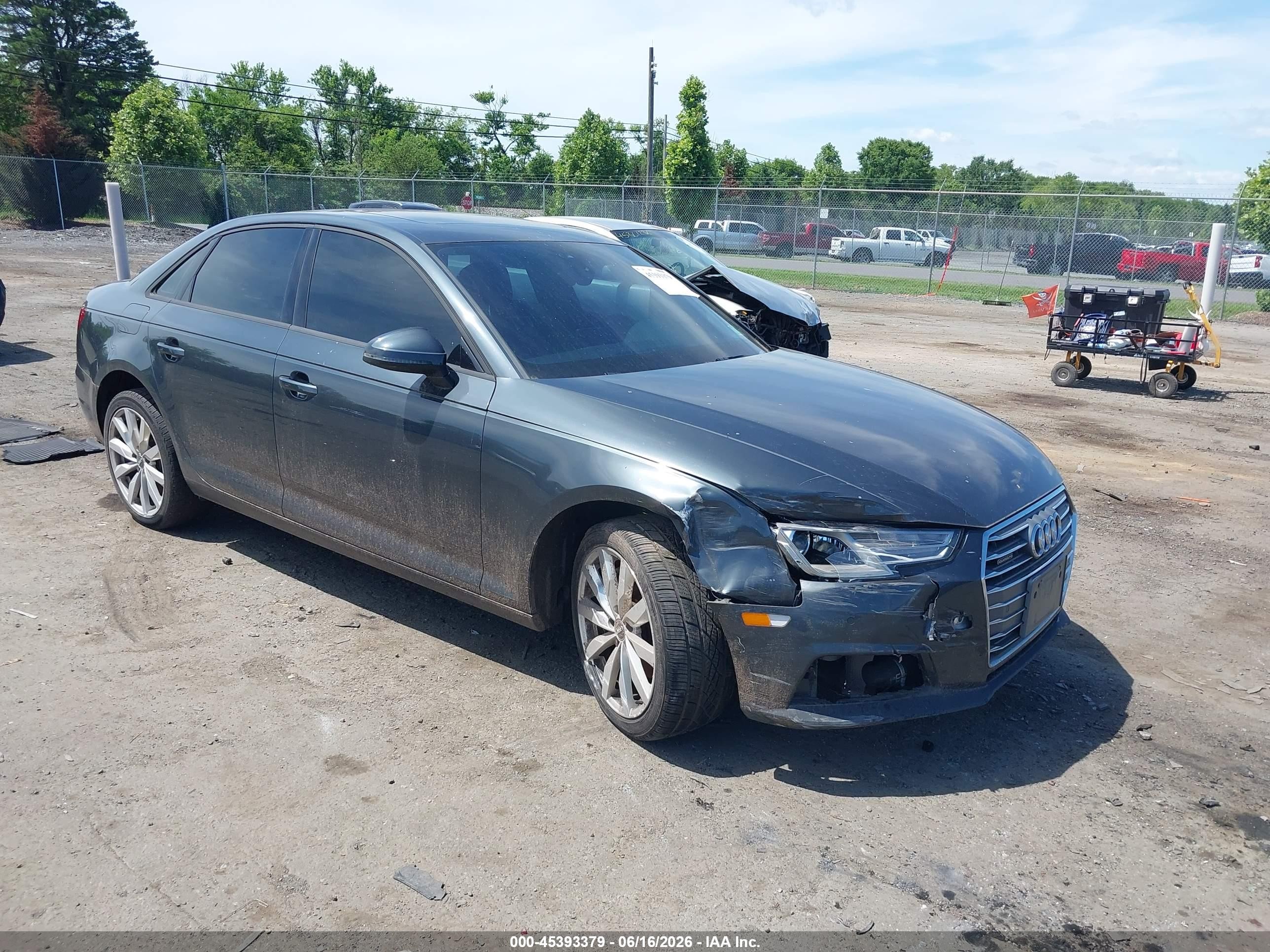 2017 Audi A4 Premium, VIN WAUANAF43HN001628 — Front end