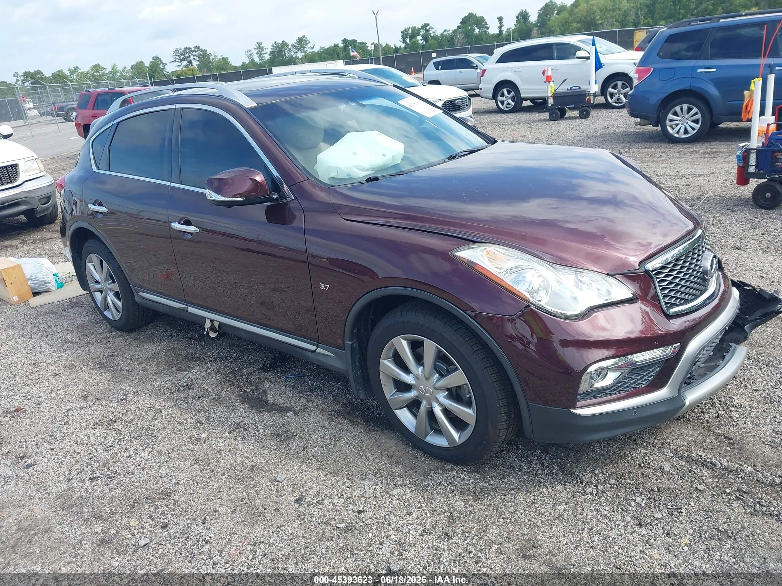 2017 Infiniti QX50, VIN JN1BJ0RR1HM416511 — Front end
