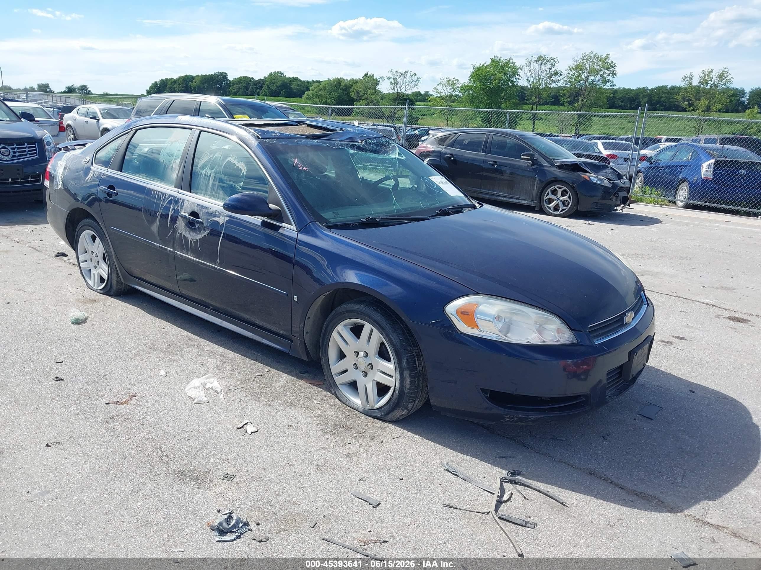 2009 Chevrolet Impala LT, VIN 2G1WT57K991228885 — Roof