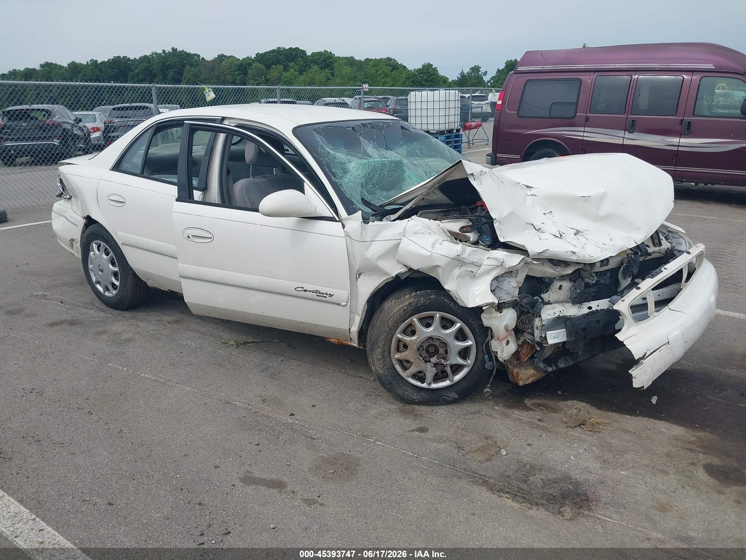 2001 Buick Century Custom, VIN 2G4WS52J711175368 — Перед