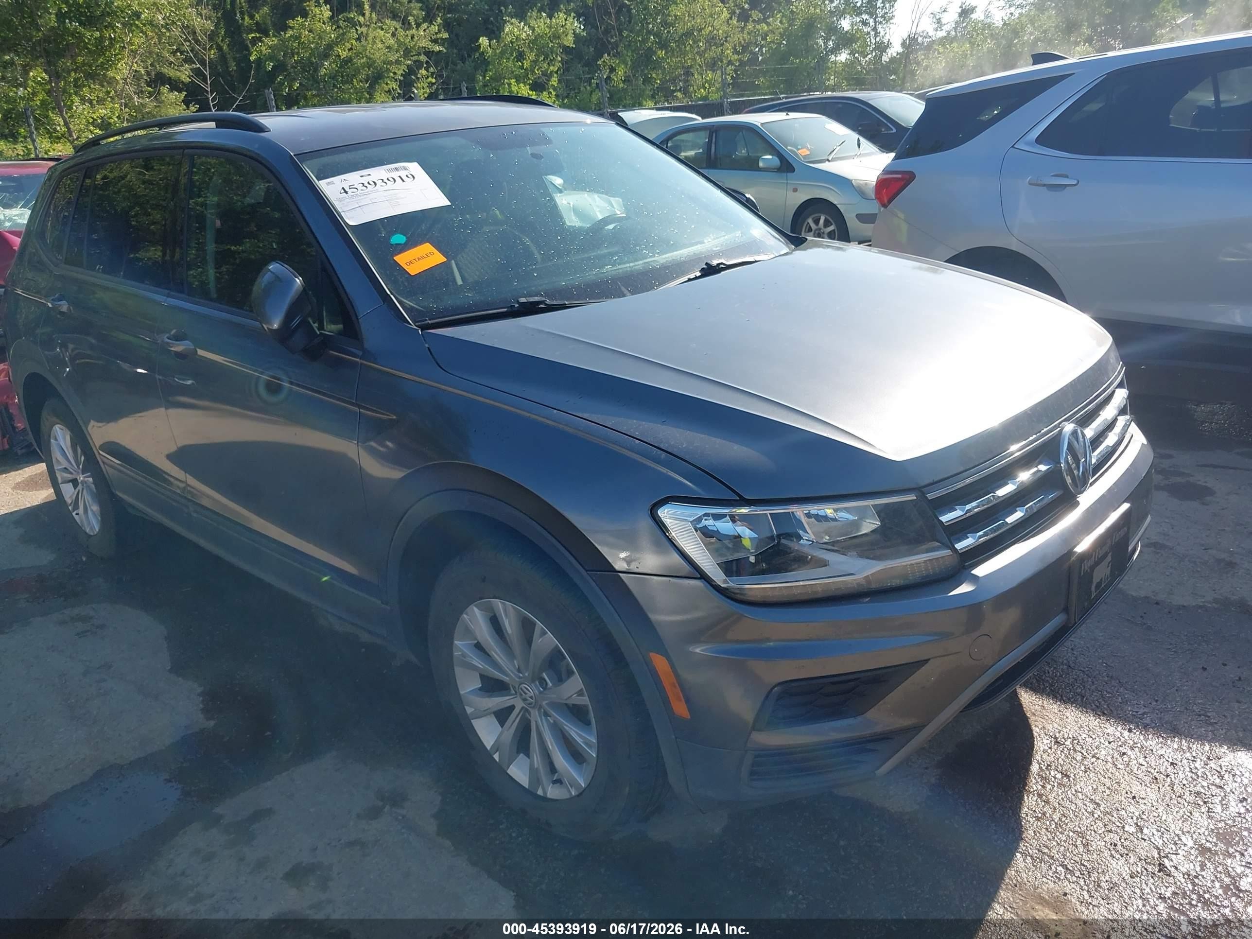 2019 Volkswagen Tiguan S, VIN 3VV0B7AX6KM178477 — Water / flood