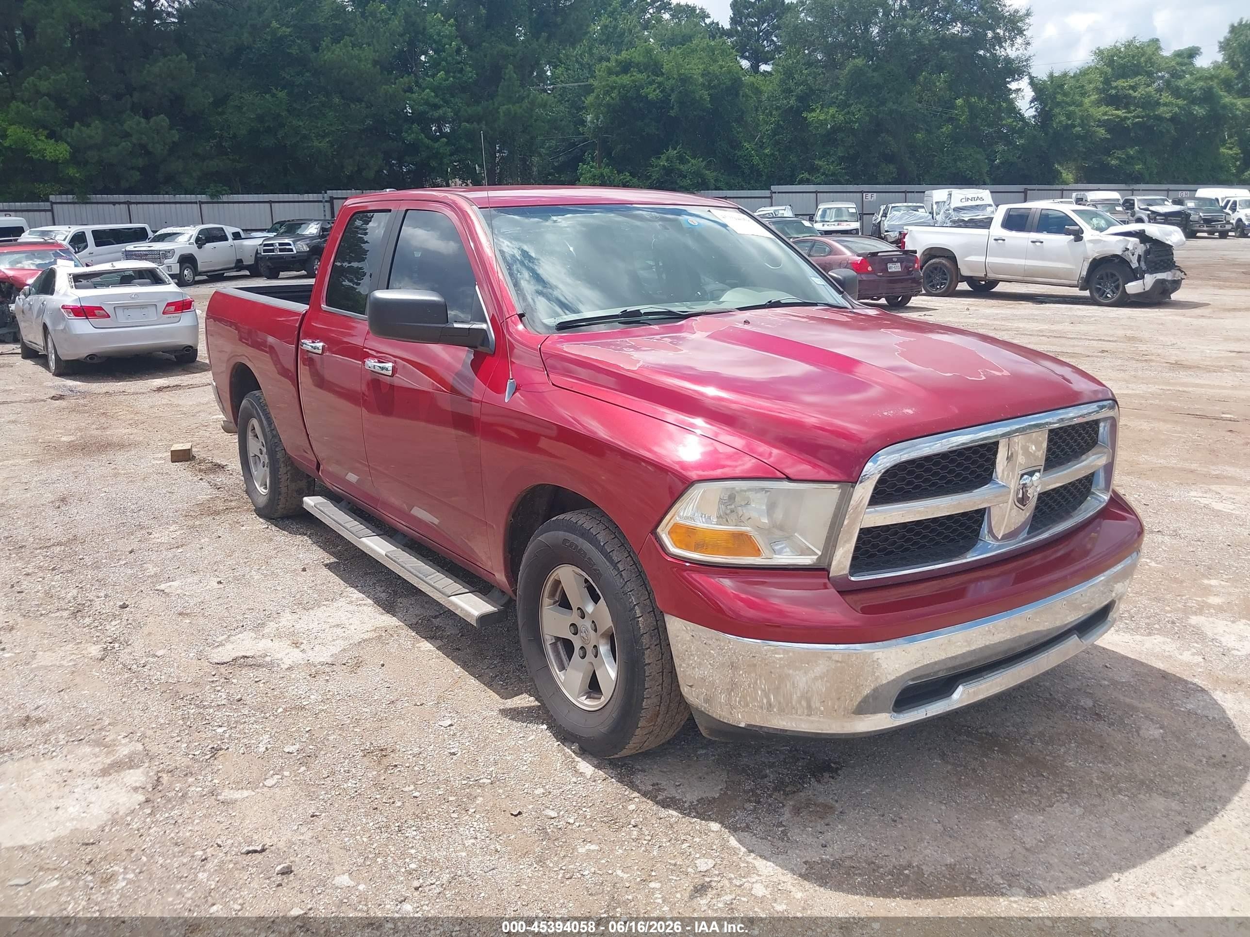 2010 Dodge 1500 SLT, VIN 1D7RB1GP5AS214584 — Side