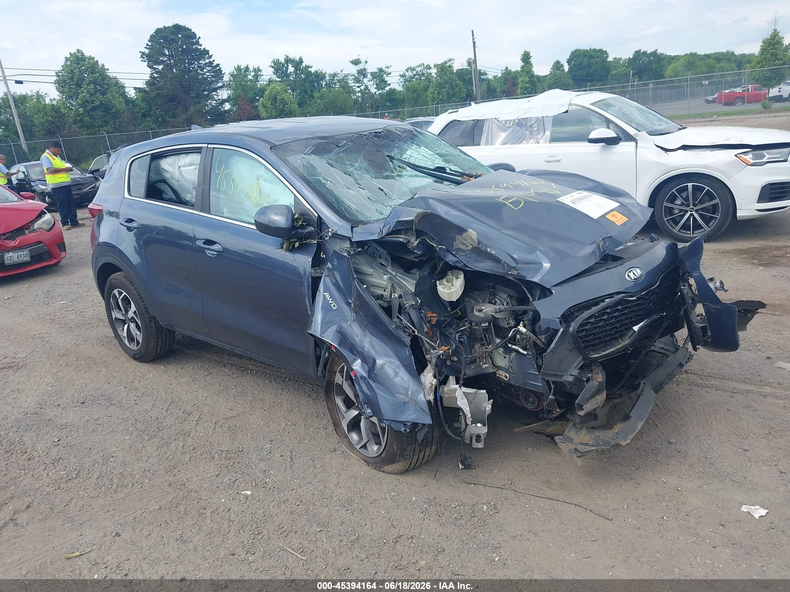 2020 Kia Sportage LX, VIN KNDPMCAC2L7810688 — Front end