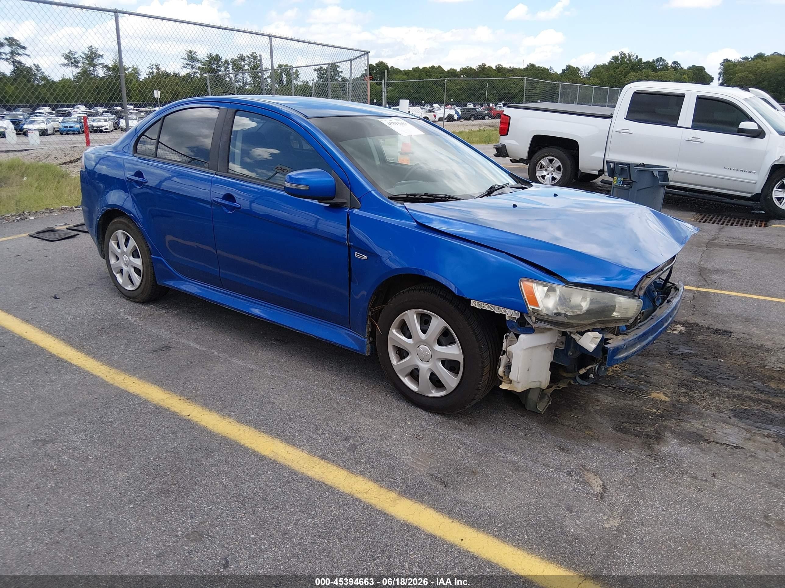 2015 Mitsubishi Lancer ES, VIN JA32U2FU3FU017698 — Front end