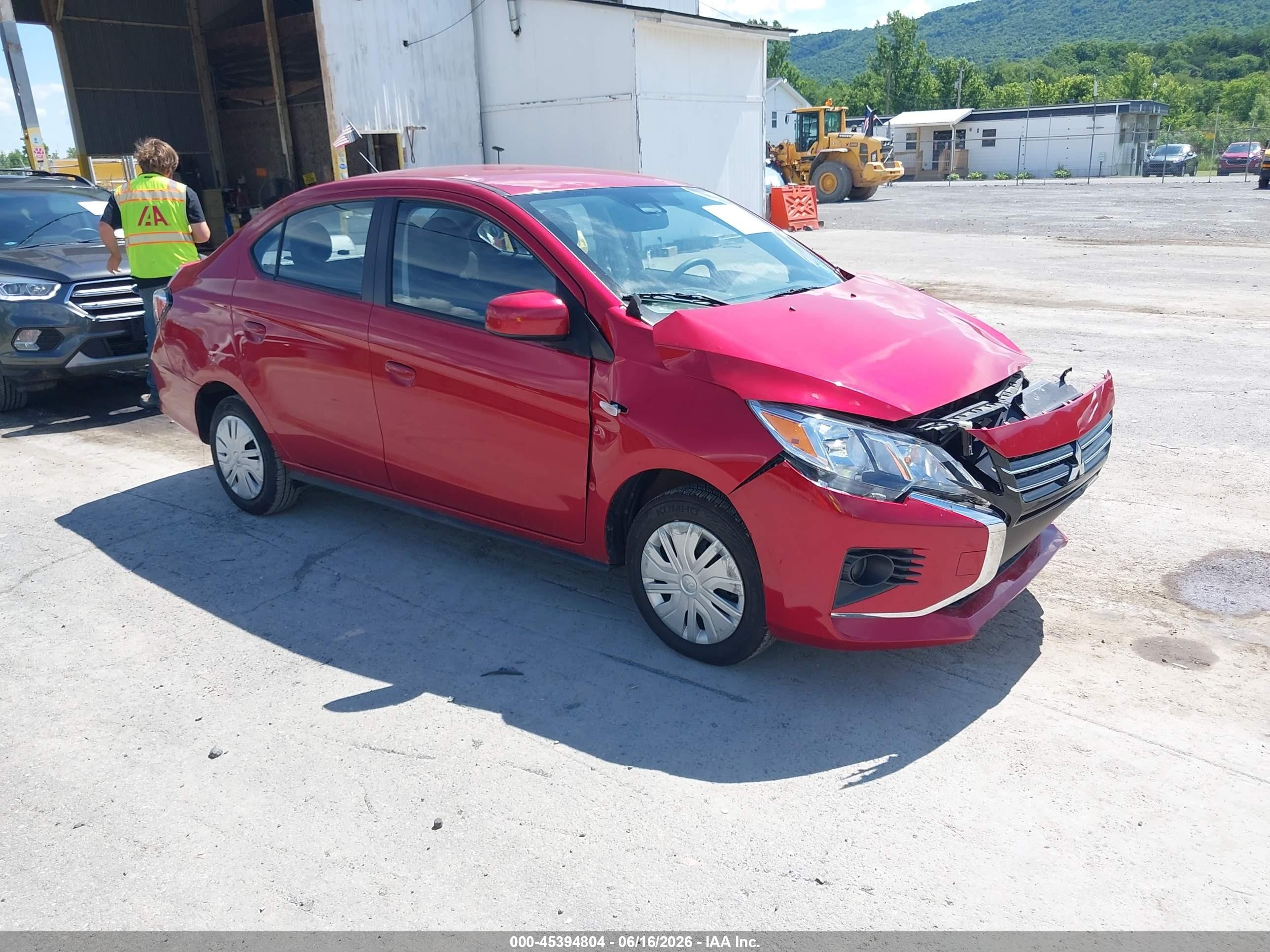 2023 Mitsubishi Mirage ES, VIN ML32FUFJ7PHF03637 — Front end