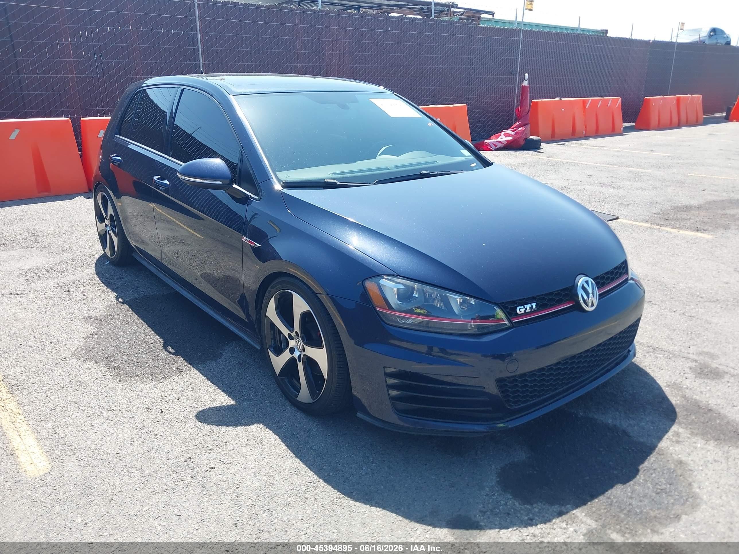 2016 Volkswagen Golf GTI S, VIN 3VW5T7AU6GM040031 — Rear end