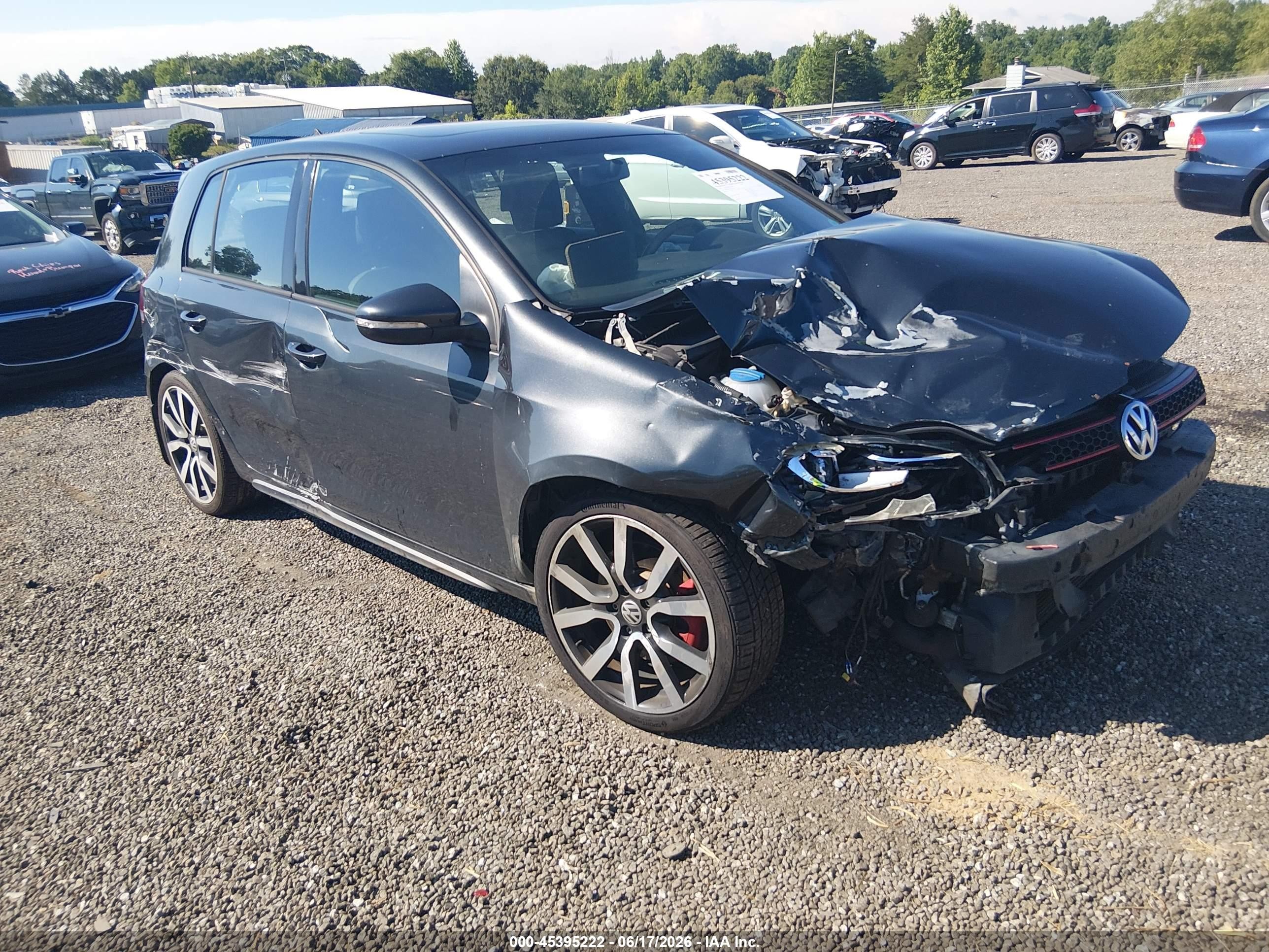 2012 Volkswagen Golf GTI PZEV, VIN WVWHD7AJ6CW210563 — Front end