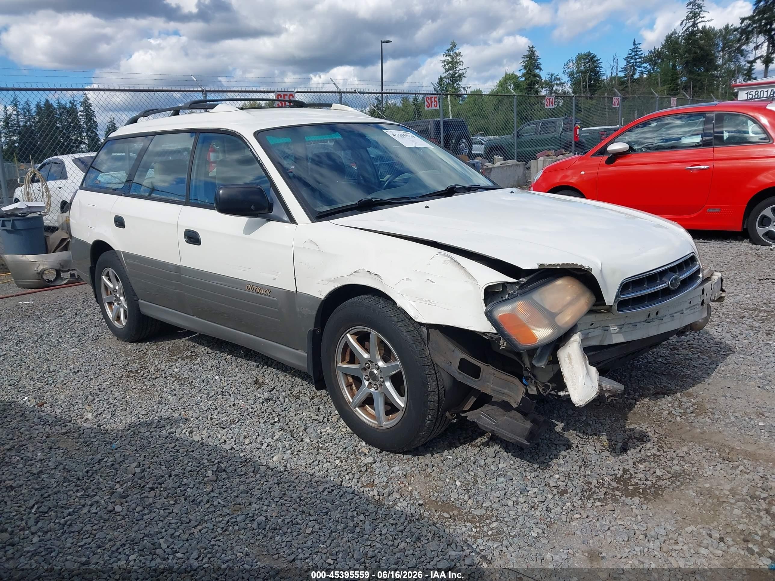 2001 Subaru Legacy Outback, VIN 4S3BH665417630054 — Перед