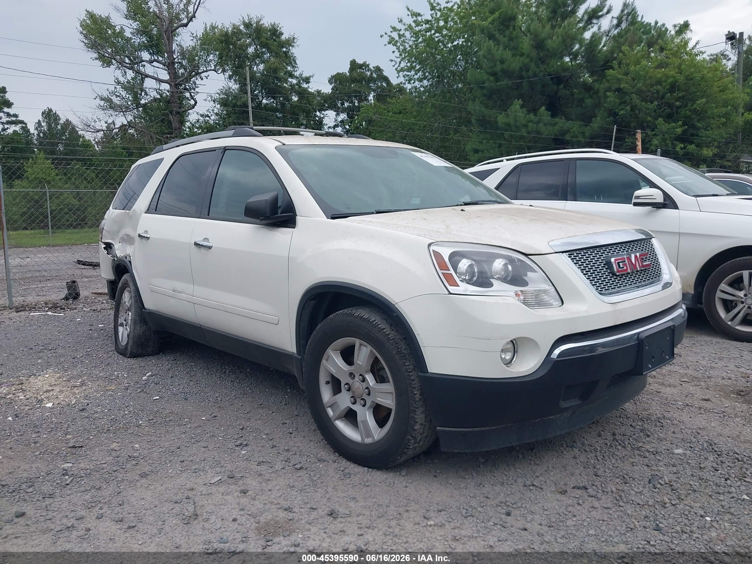2012 GMC Acadia SLE, VIN 1GKKRPEDXCJ323915 — Rear end