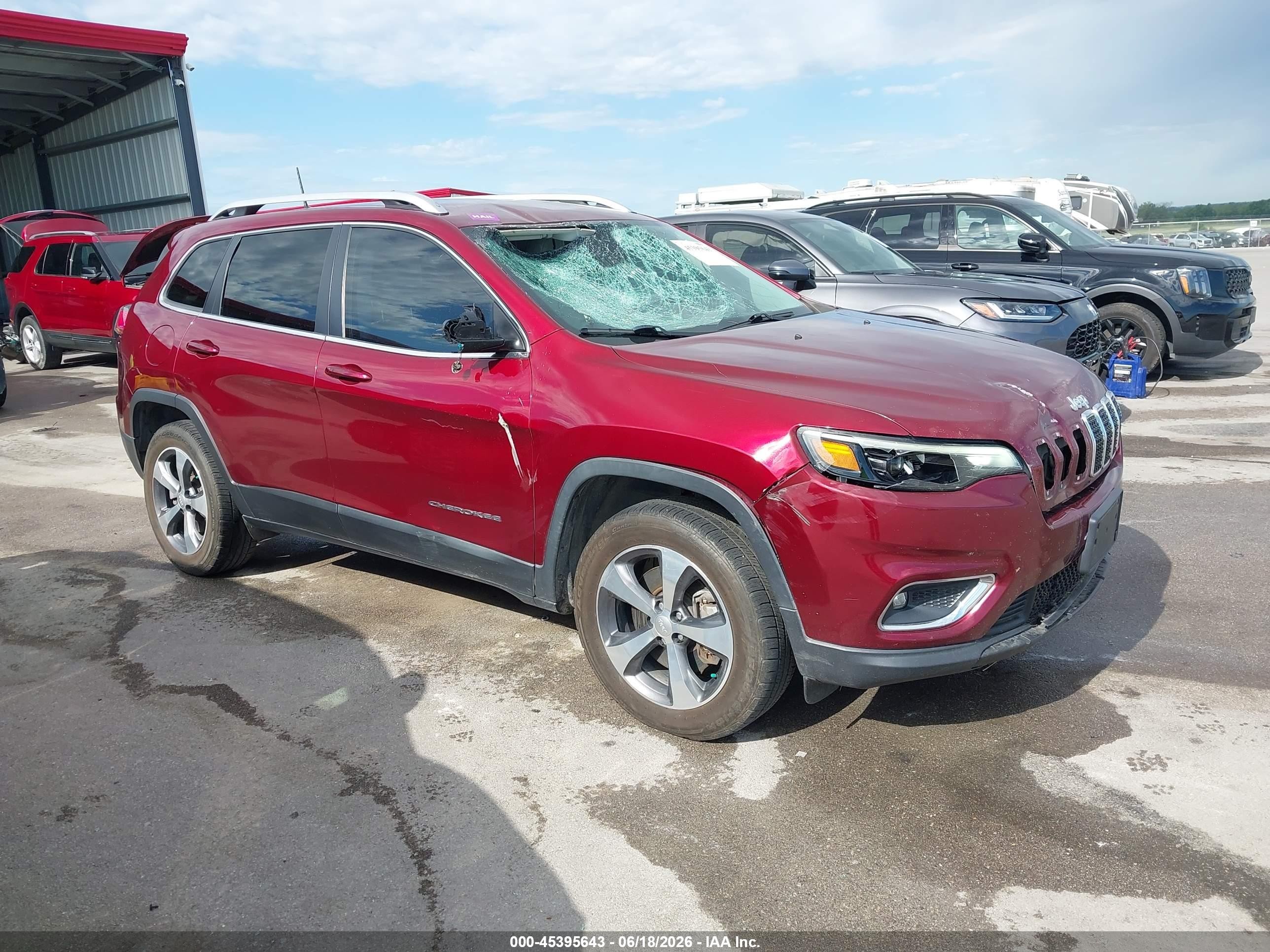 2019 Jeep Cherokee Limited, VIN 1C4PJMDX9KD457038 — Front end