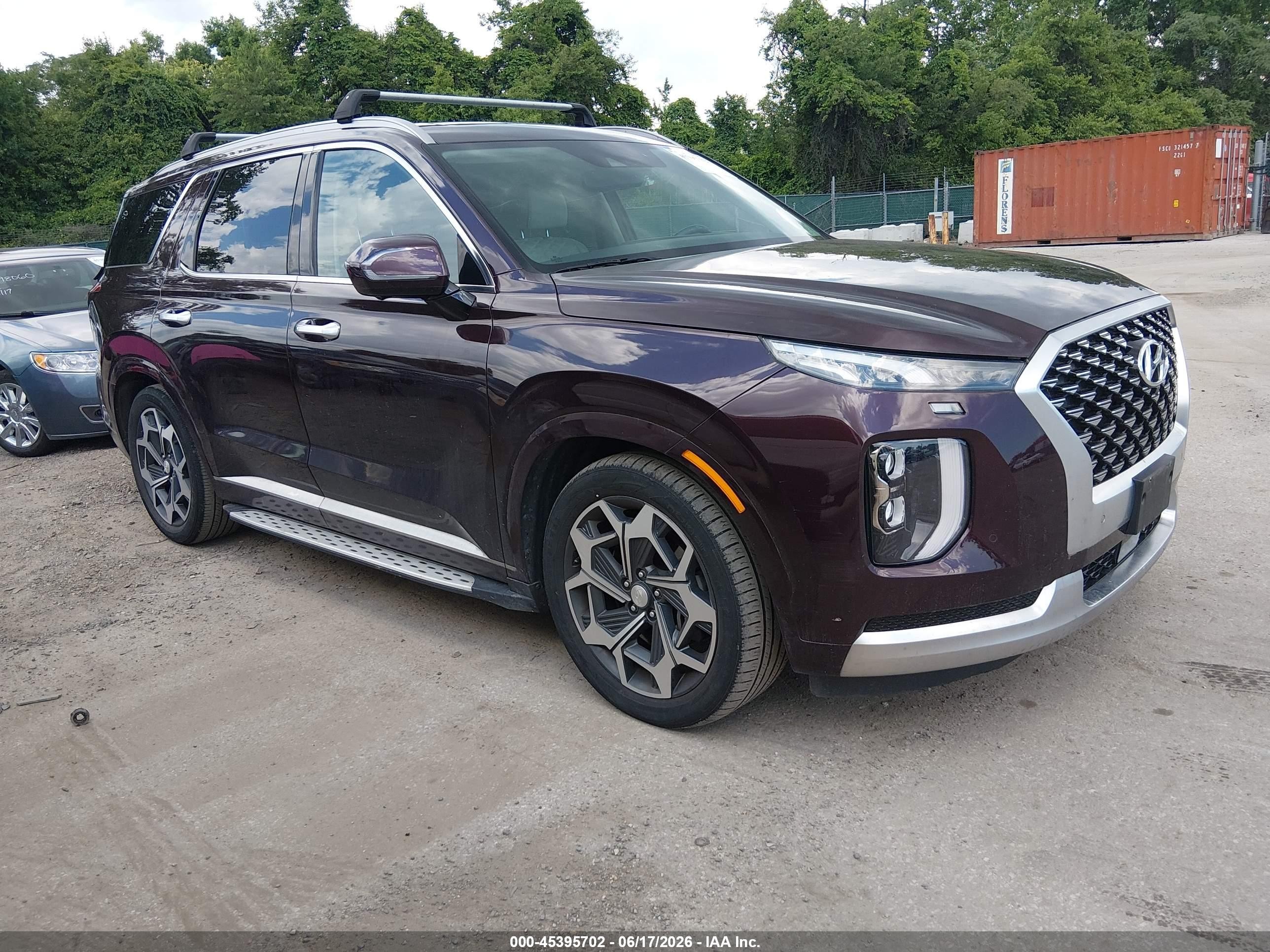 2021 Hyundai Palisade Calligraphy, VIN KM8R7DHE8MU289164 — Rear end