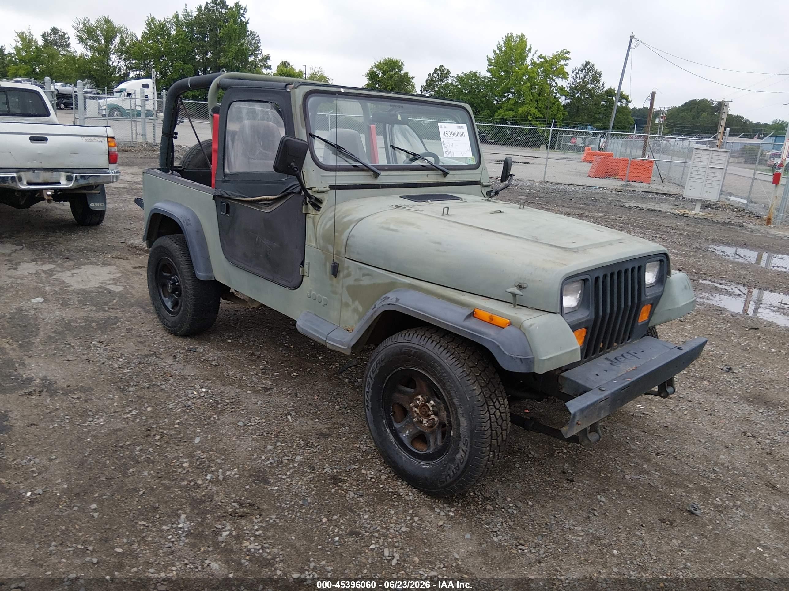 1995 Jeep Wrangler S, VIN 1J4FY19P4SP273911 — Undercarriage