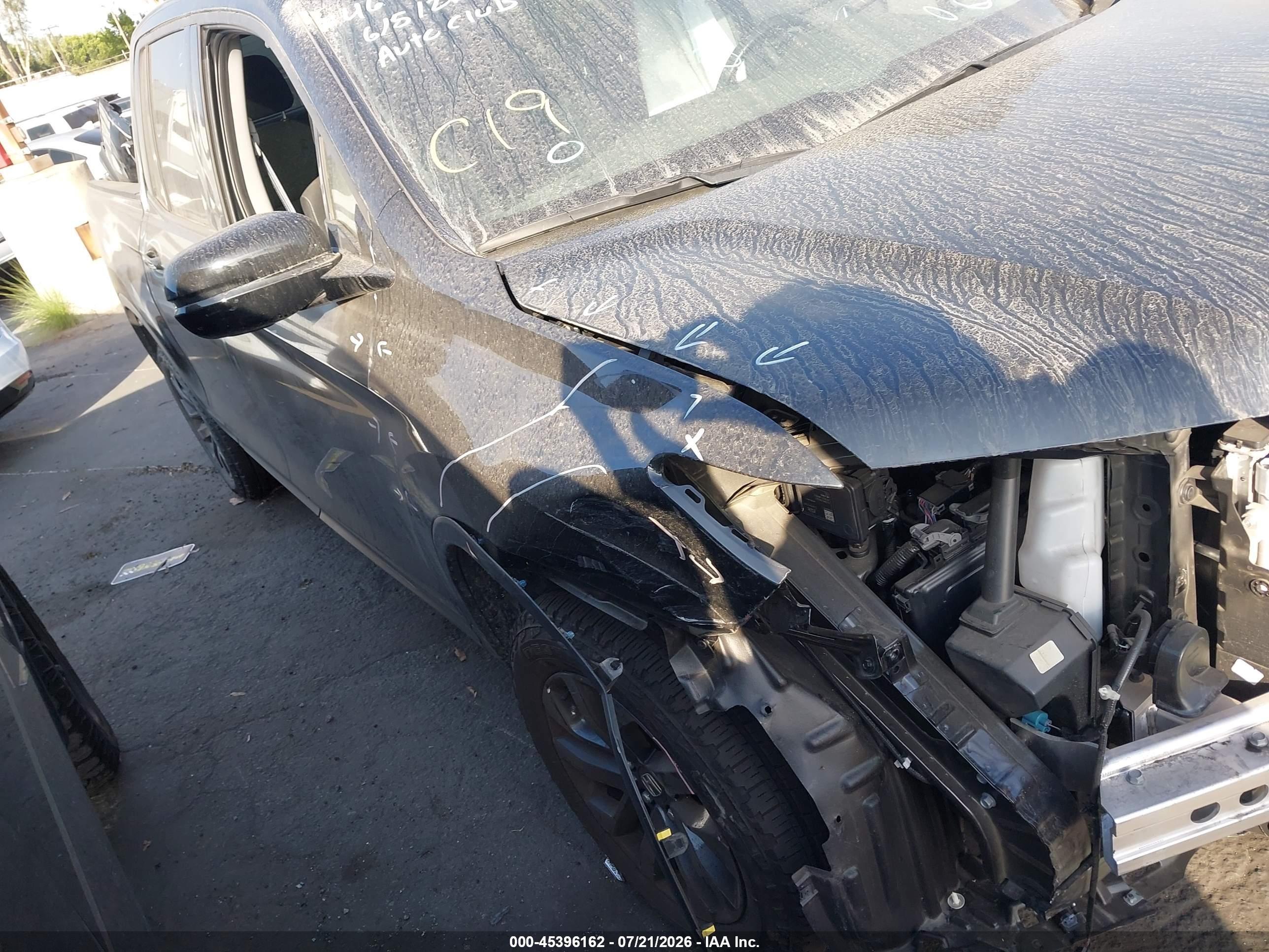 2025 Honda Ridgeline Sport, VIN 5FPYK3F18SB035024 — Front end