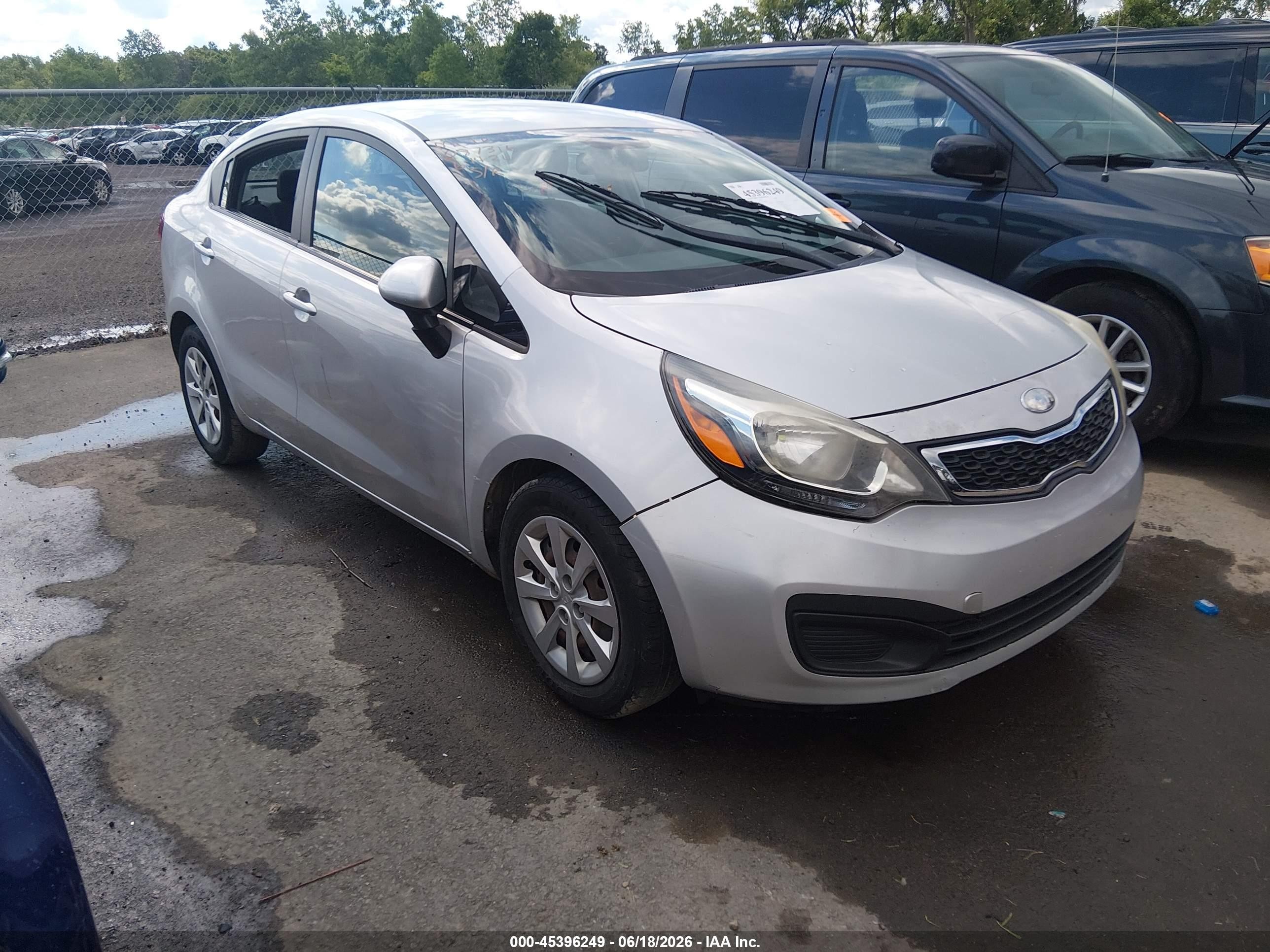 2013 Kia Rio EX, VIN KNADN4A35D6280114 — Theft recovery